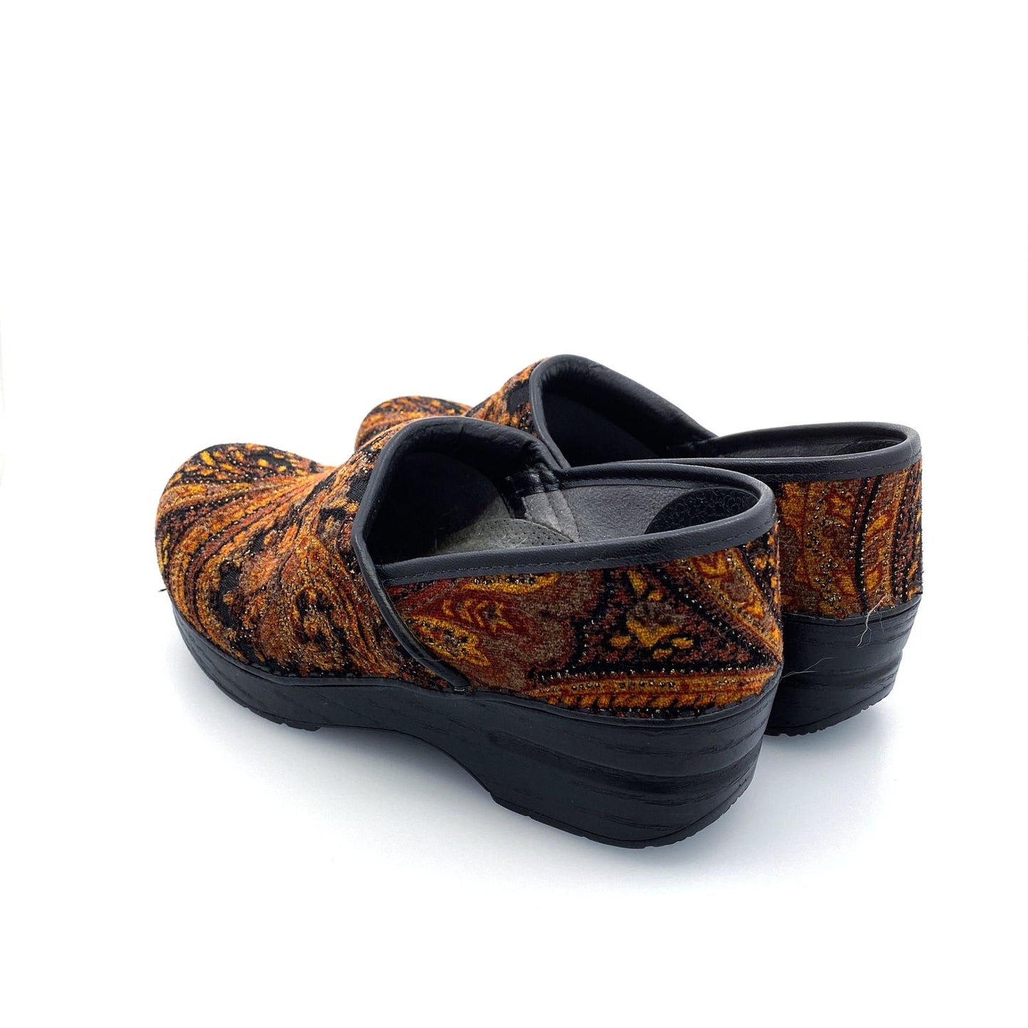 Dansko | Paisley Fabric Tapestry Comfort Shoes Clogs | Color: Multicolor | Size: 37 | Pre-Owned - | Buy at Parsimony Shoppes