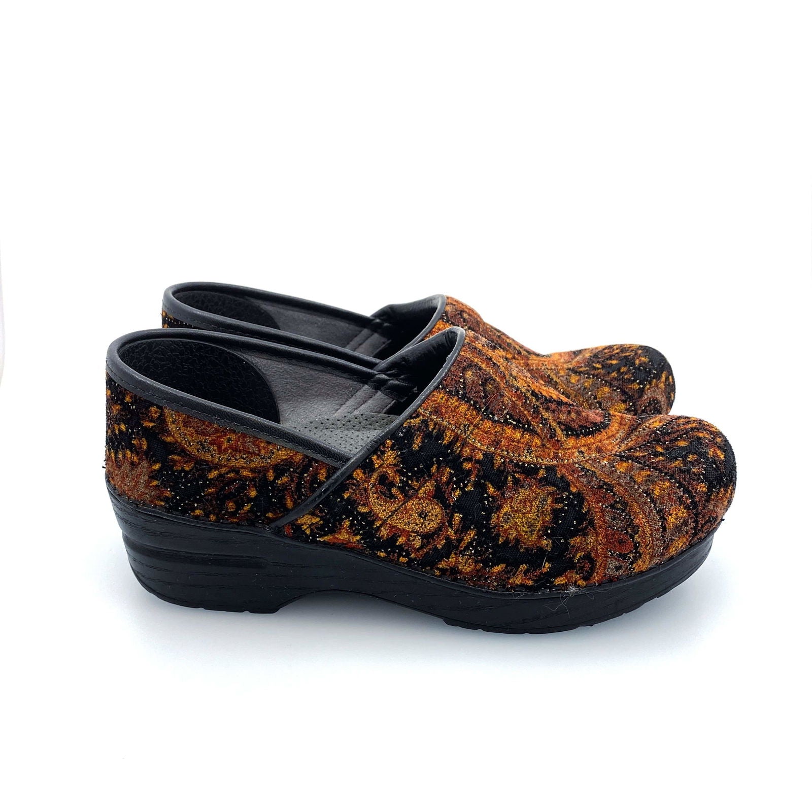 Dansko | Paisley Fabric Tapestry Comfort Shoes Clogs | Color: Multicolor | Size: 37 | Pre-Owned -  | Buy at Parsimony Shoppes