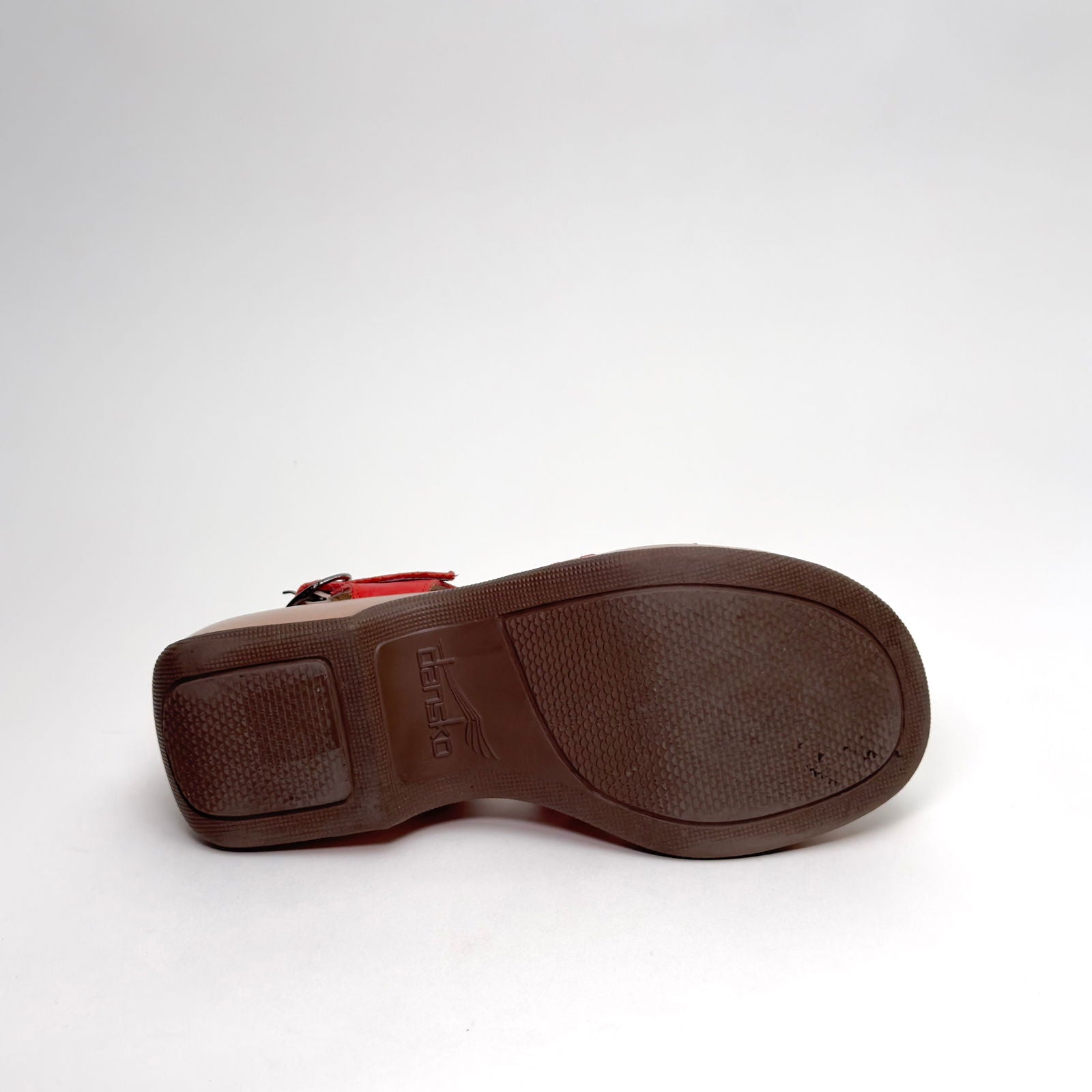 Dansko Womens Red Leather Strappy Sandals | EU 40 (US 9.5-10) | Adjustable Ankle Strap | Made in Morocco -  | Buy at Parsimony Shoppes