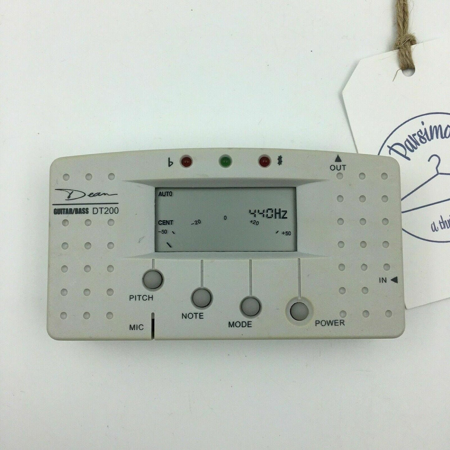 Dean DT200 Guitar Bass Electric Tuner TESTED: Works! 9V Battery Powered - | Buy at Parsimony Shoppes