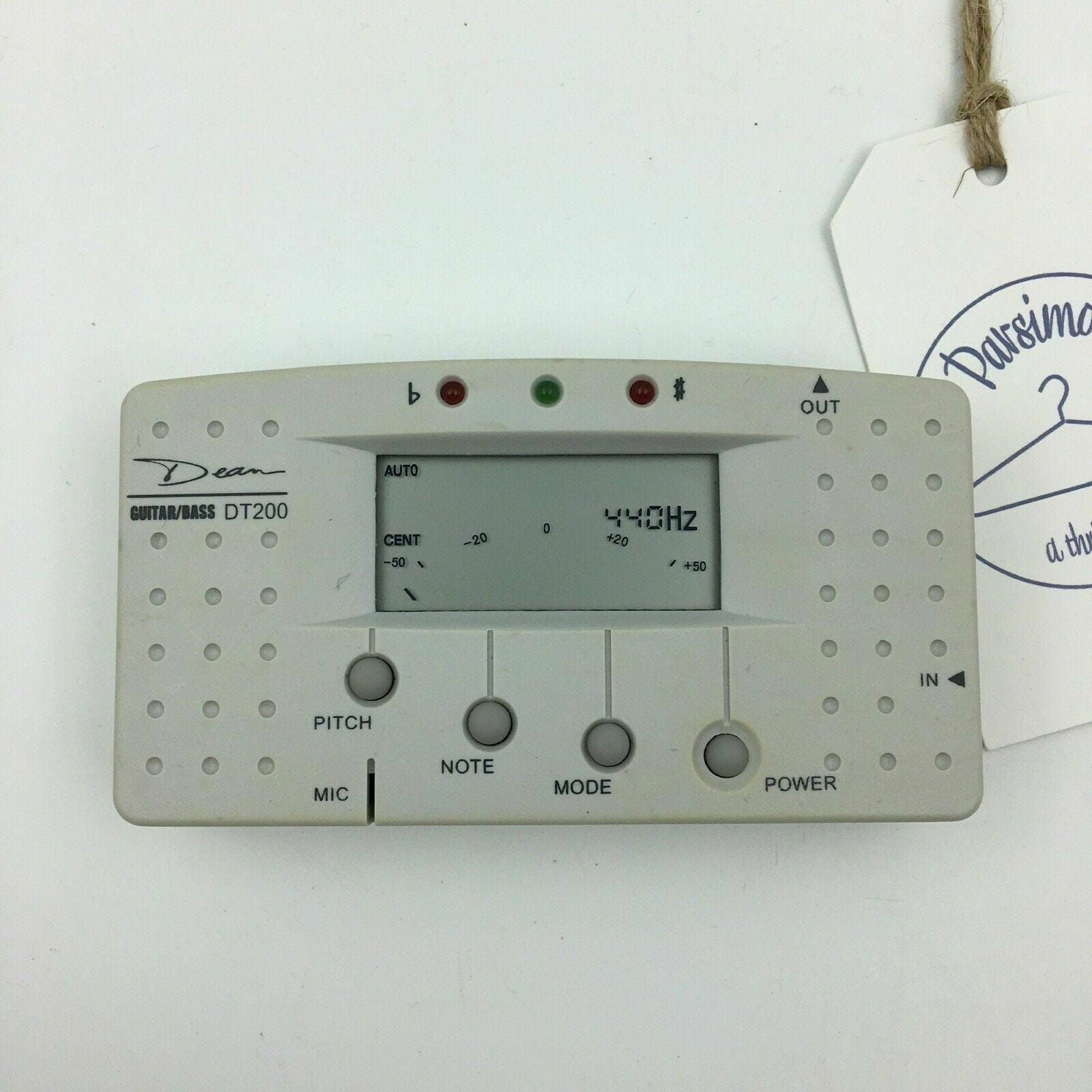 Dean DT200 Guitar Bass Electric Tuner TESTED: Works! 9V Battery Powered -  | Buy at Parsimony Shoppes