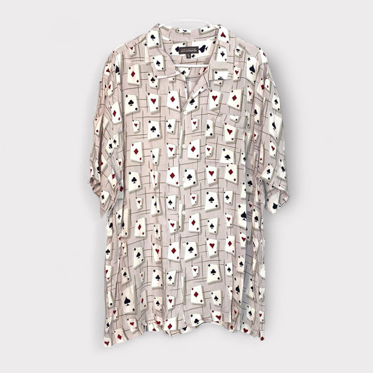 Denver Hayes Mens Playing Cards Lounge Club Shirt | Beige | Size XL | Pre-Owned -  | Buy at Parsimony Shoppes