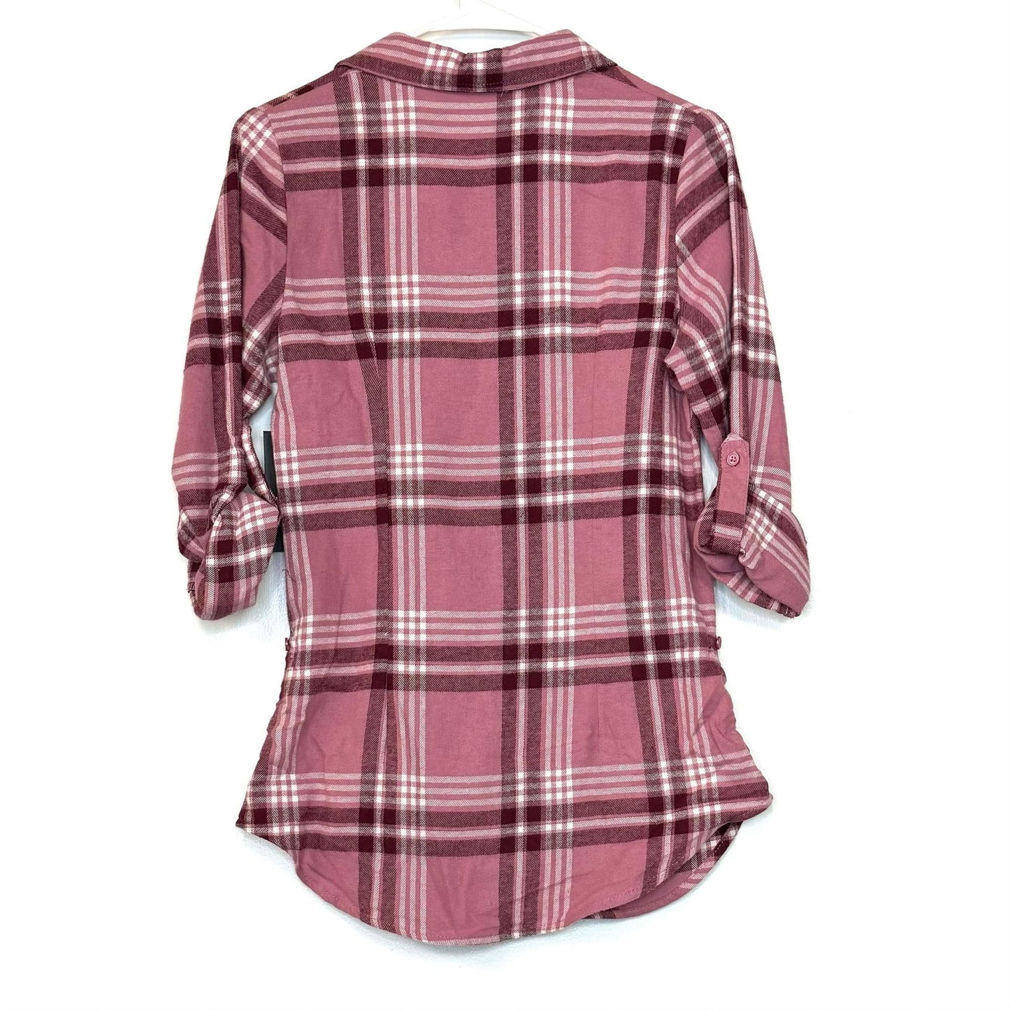 Derek Heart | Womens Plaid Flannel Tunic | Color: Rose Pink | Size: S | NWT - | Buy at Parsimony Shoppes