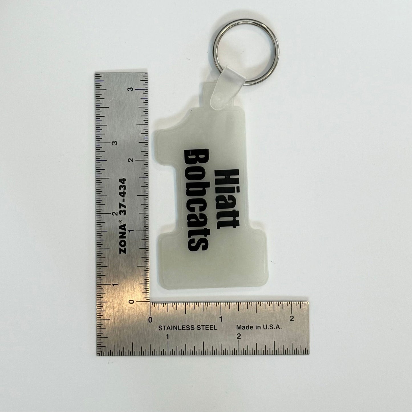 Des Moines, IA Hiatt Bobcats #1 Plastic Keychain Key Ring, Used - | Buy at Parsimony Shoppes