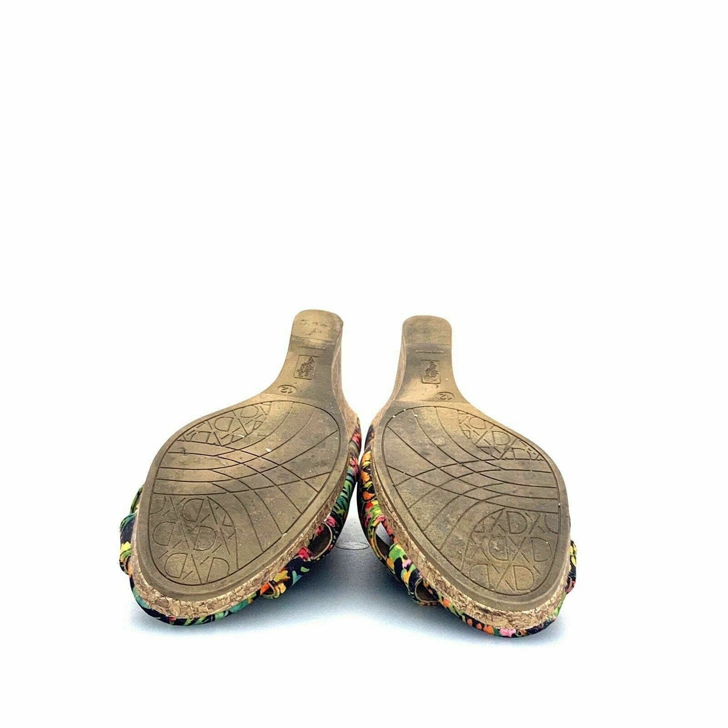 Dexflex Comfort Womens Wedge Heels | Size 12 | Floral Print | Open Toe | Cork Heel - | Buy at Parsimony Shoppes