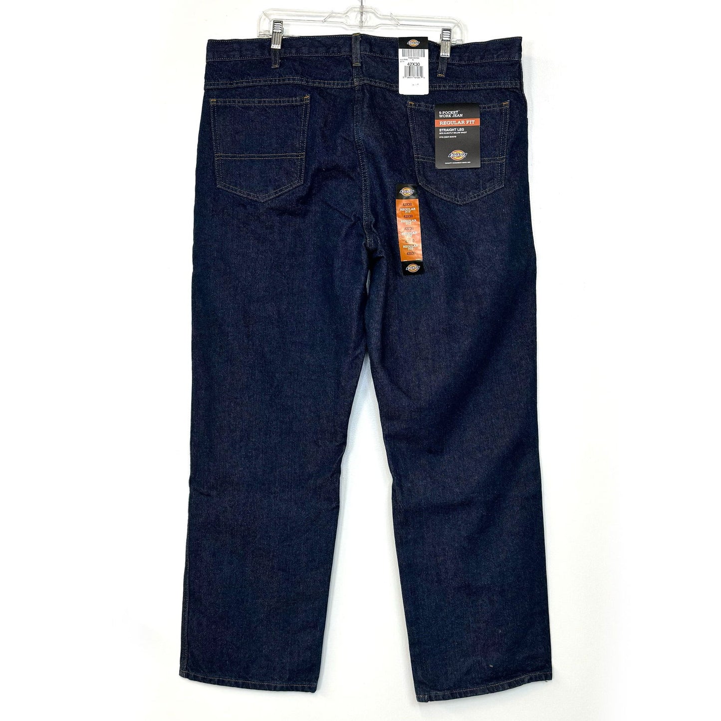 Dickies | 5-Pocket Work Jeans Regular Fit Straight Leg | Color: Blue | Size: 42x30 | NWT - | Buy at Parsimony Shoppes