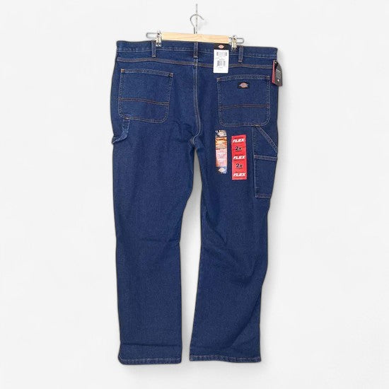 Dickies Men's Flannel-Lined Carpenter Jeans - Straight Leg - Size 42x32