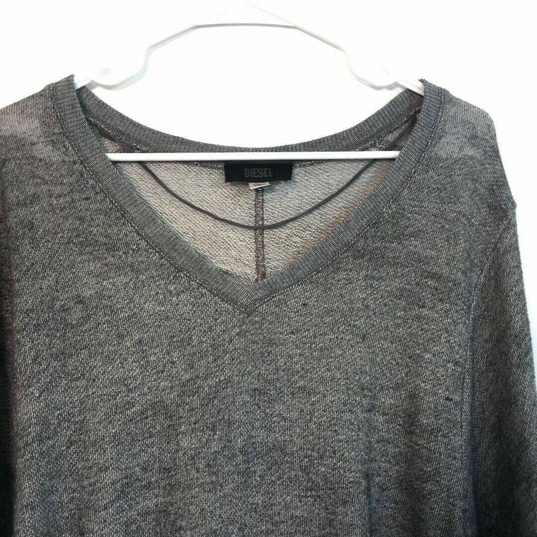 Diesel Womens D-Kasumi-B V Neck Batwing Dress Size S Gray Distressed - | Buy at Parsimony Shoppes