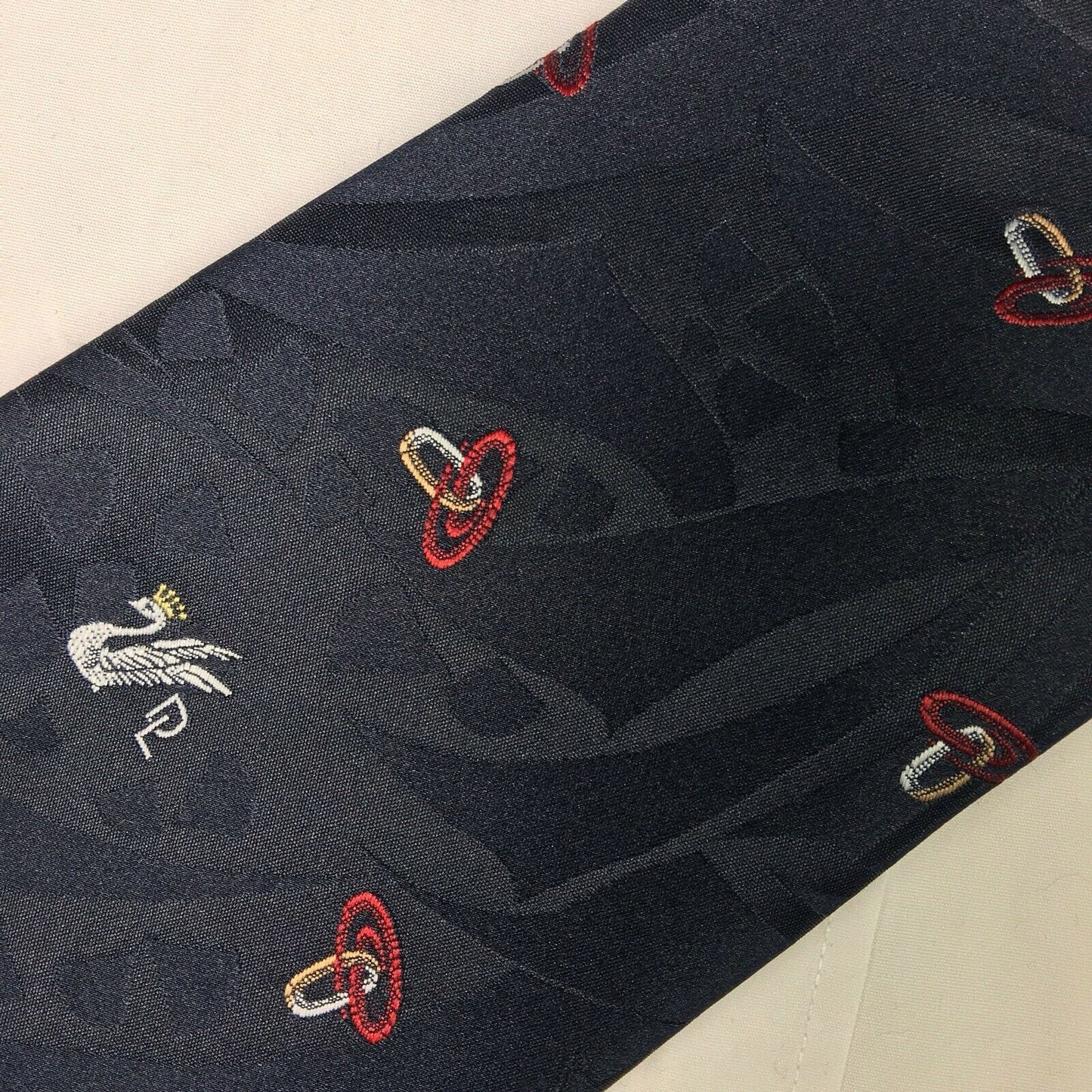 Don Loper Beverley Hills Mens Deep Blue Patterned Polyester/Silk Neck Tie - | Buy at Parsimony Shoppes