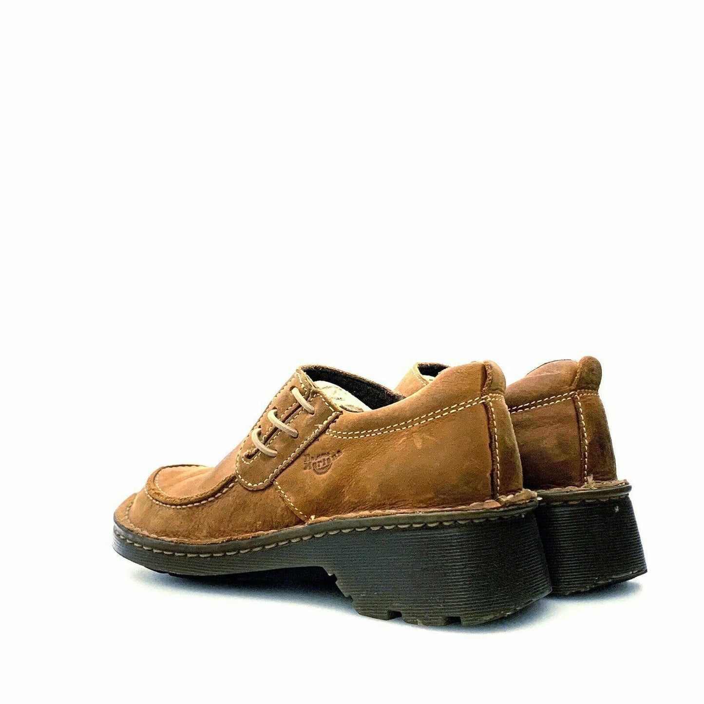 Dr. Martens Womens Size 7 Brown Shoes Suede Slip On Stitching Detail 2818 - | Buy at Parsimony Shoppes