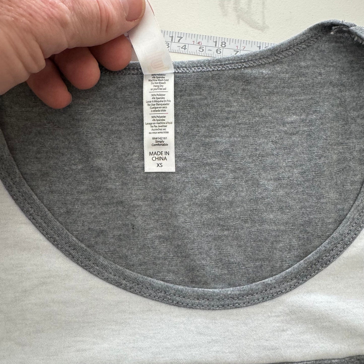 LuLaRoe Vault | Classic T | Color: Gray/gray | Size: XS (2-4) | Colorblock | NWT