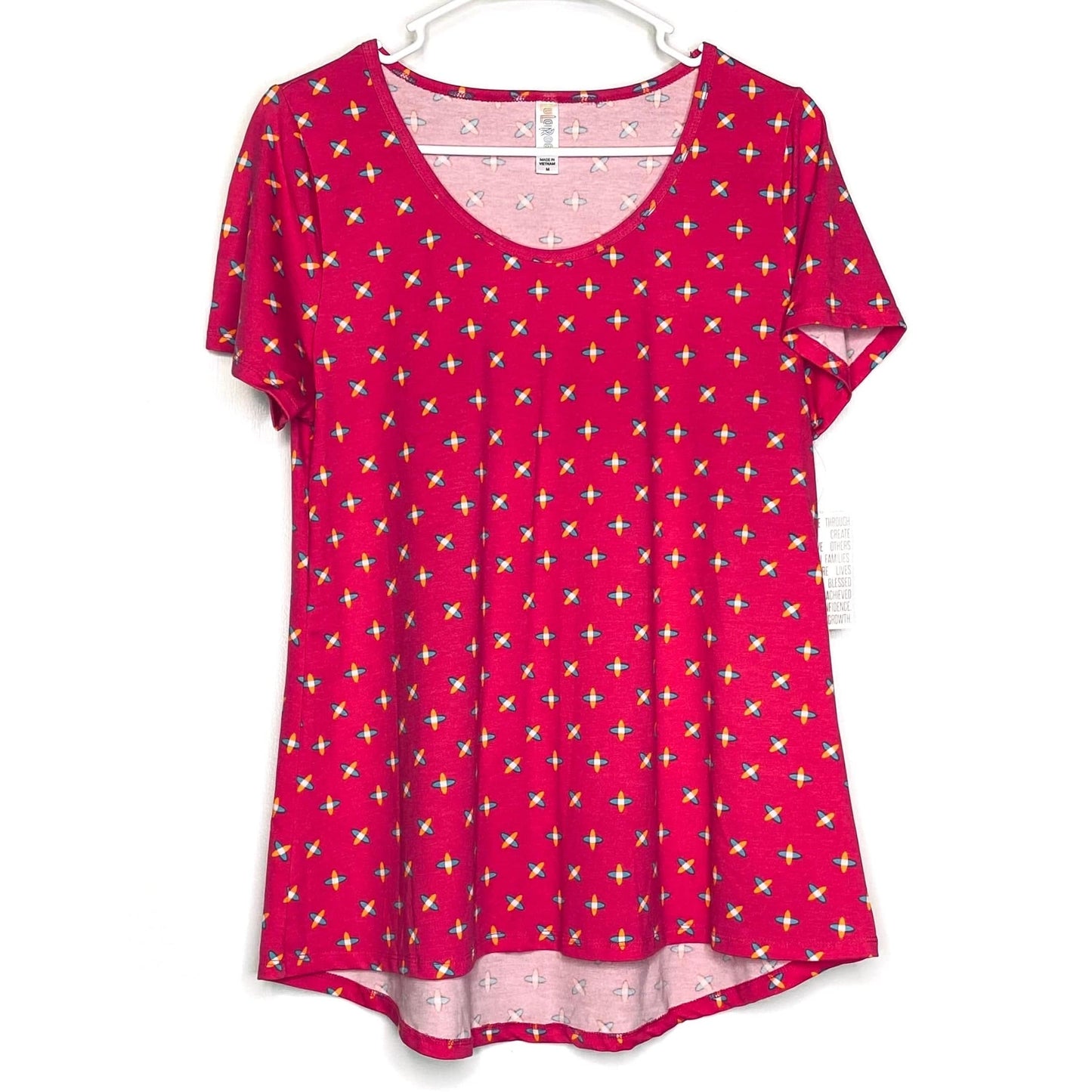 LuLaRoe Womens M Pink ‘Jacks’ Classic T S/s Top NWT