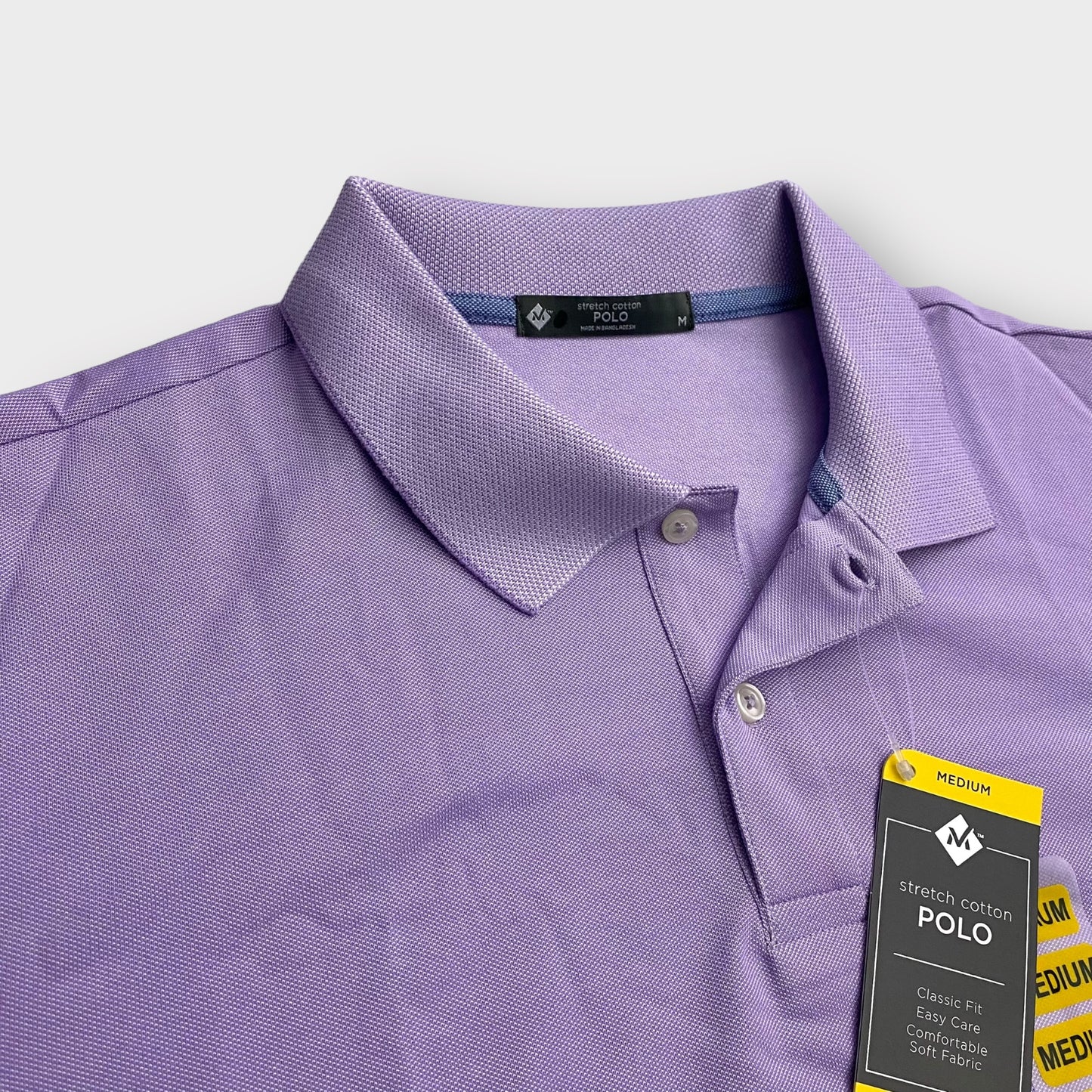Member's Mark Men's Short Sleeve Polo Shirt - Medium - Violet Purple - New with Tags