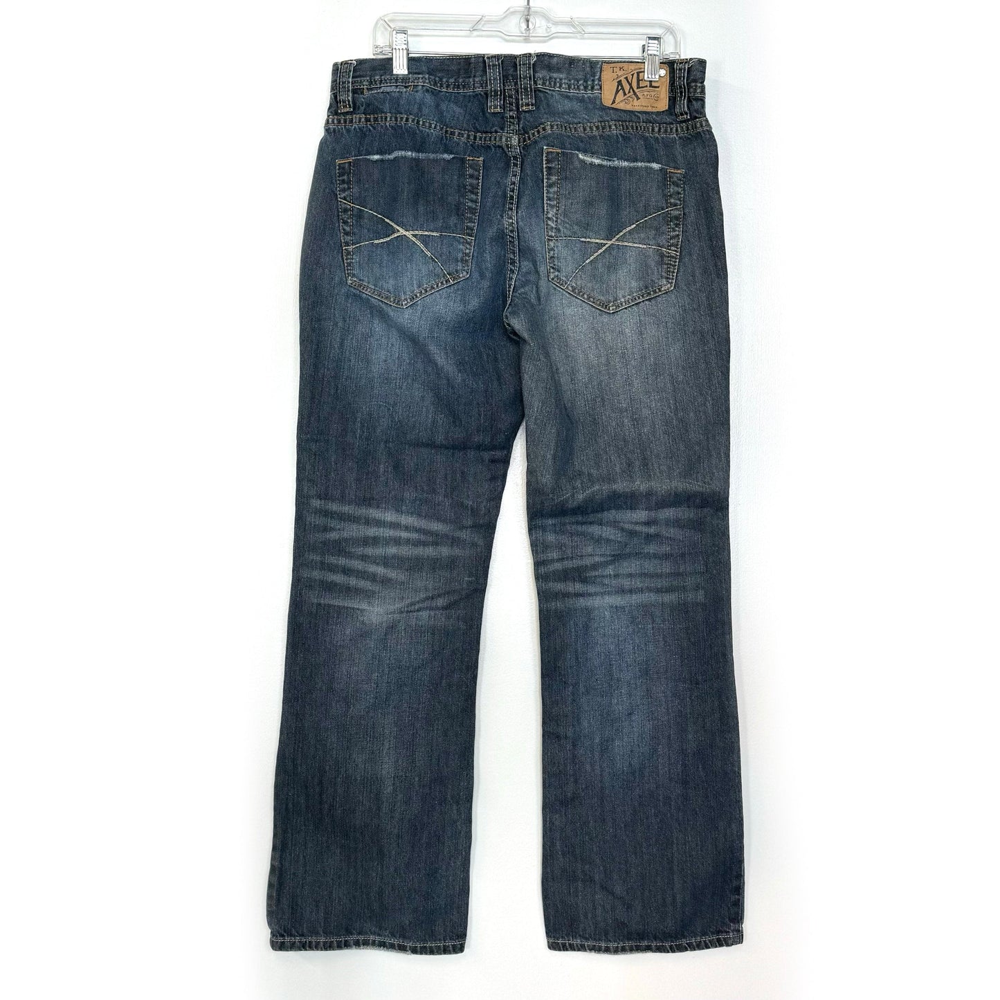 T.K. Axel Mens Slim Straight Denim Jeans – Machine Washable Comfort for Everyday Wear – Available in Blue – Size 34x32