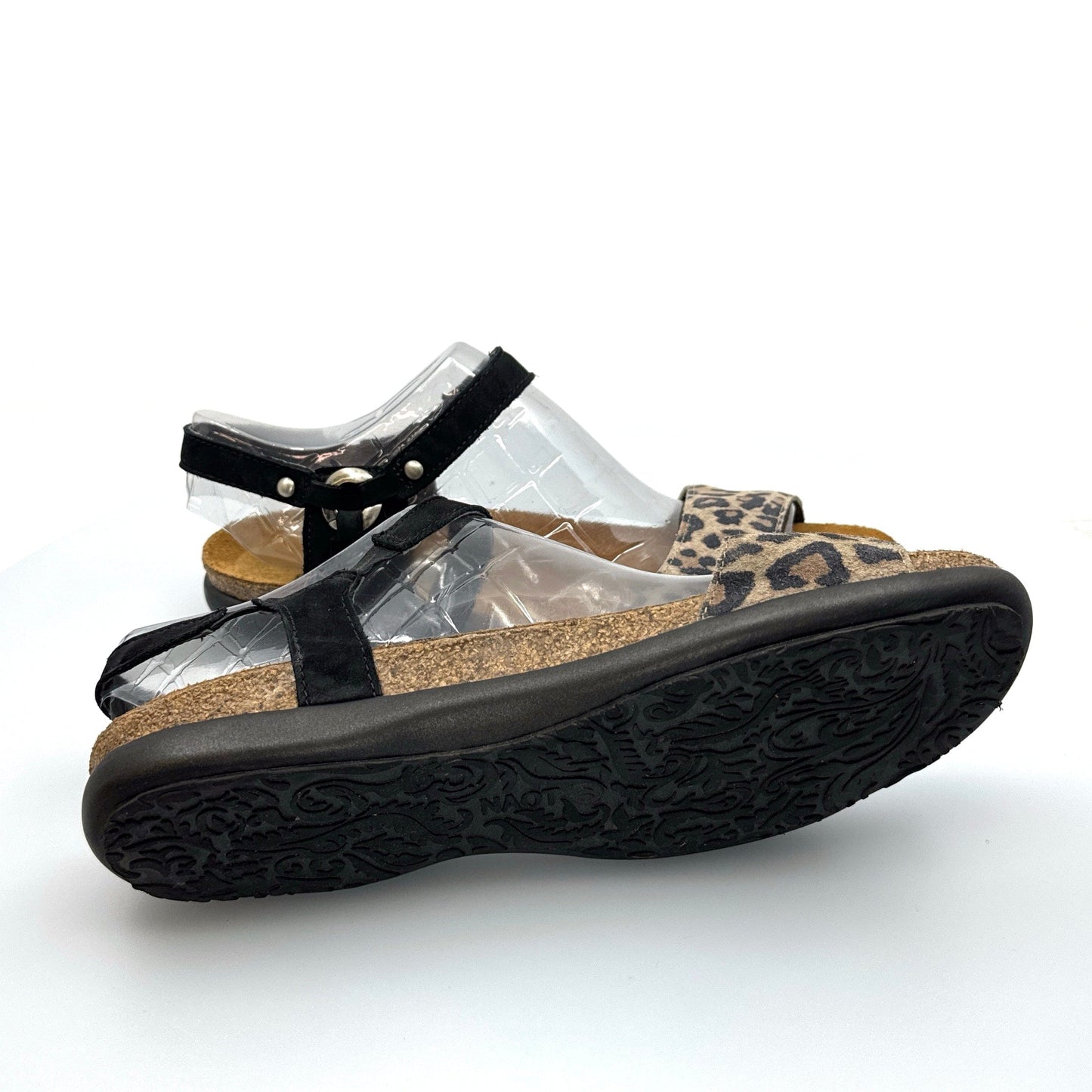 Naot | Womens Sabrina Sandals | Size: 40 | Color: Cheetah Suede/Black Velvet | EUC