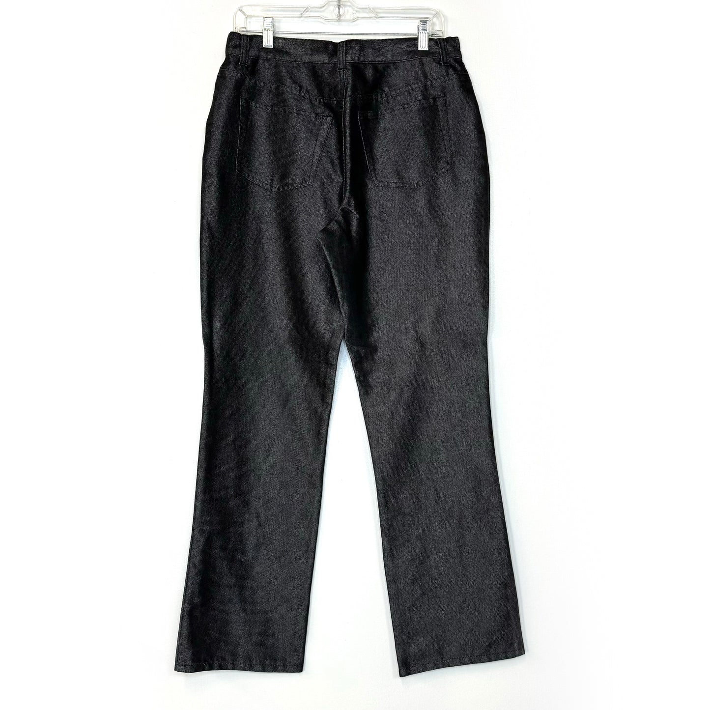 New York & Company Womens Denim Over Dye Jeans – Pre-Owned, Size 12, Black – Perfect for Casual Wear