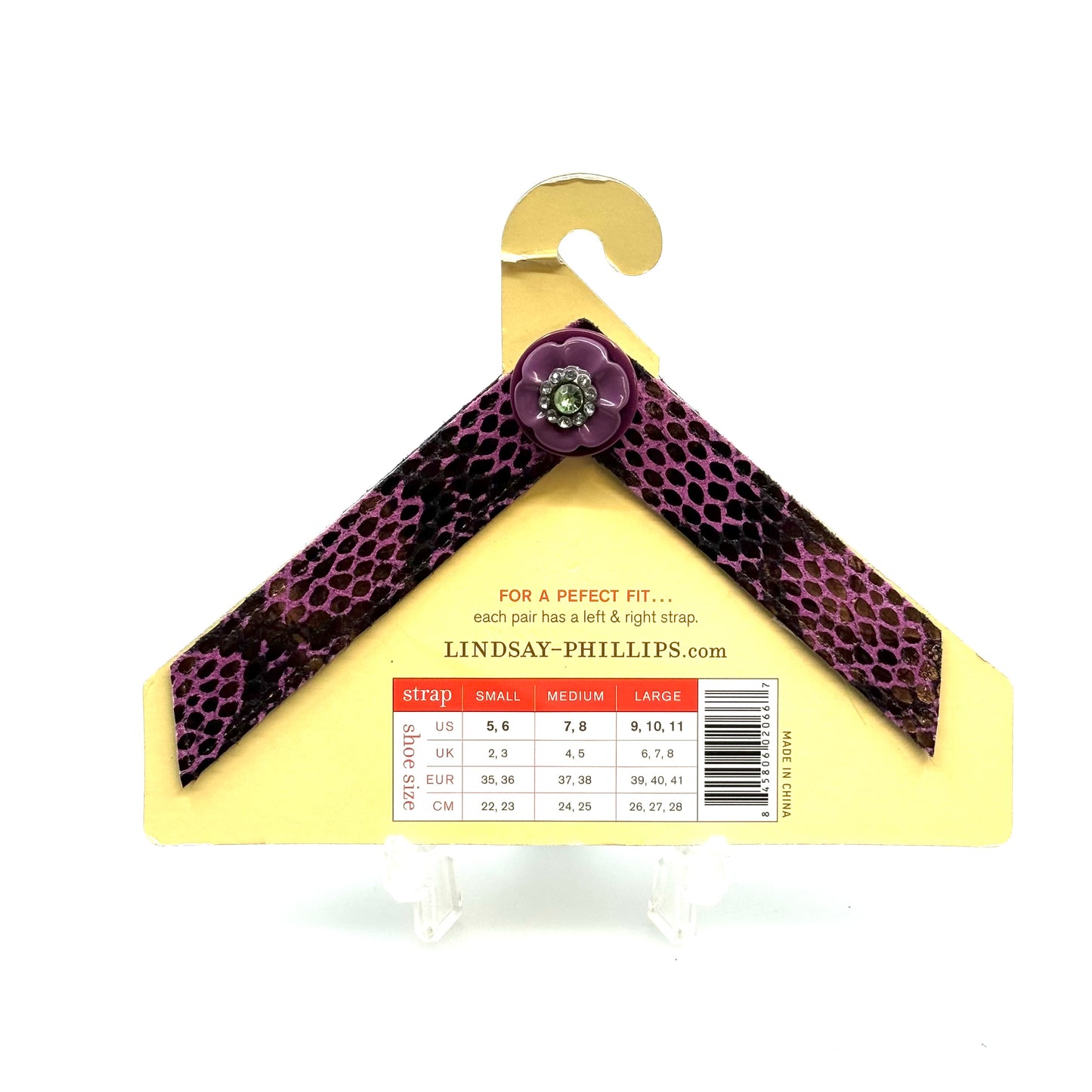 Lindsay Phillips Switchflops | 'Kayla' Reptile Flip-Flop Straps | Color: Purple | Size: S | NEW