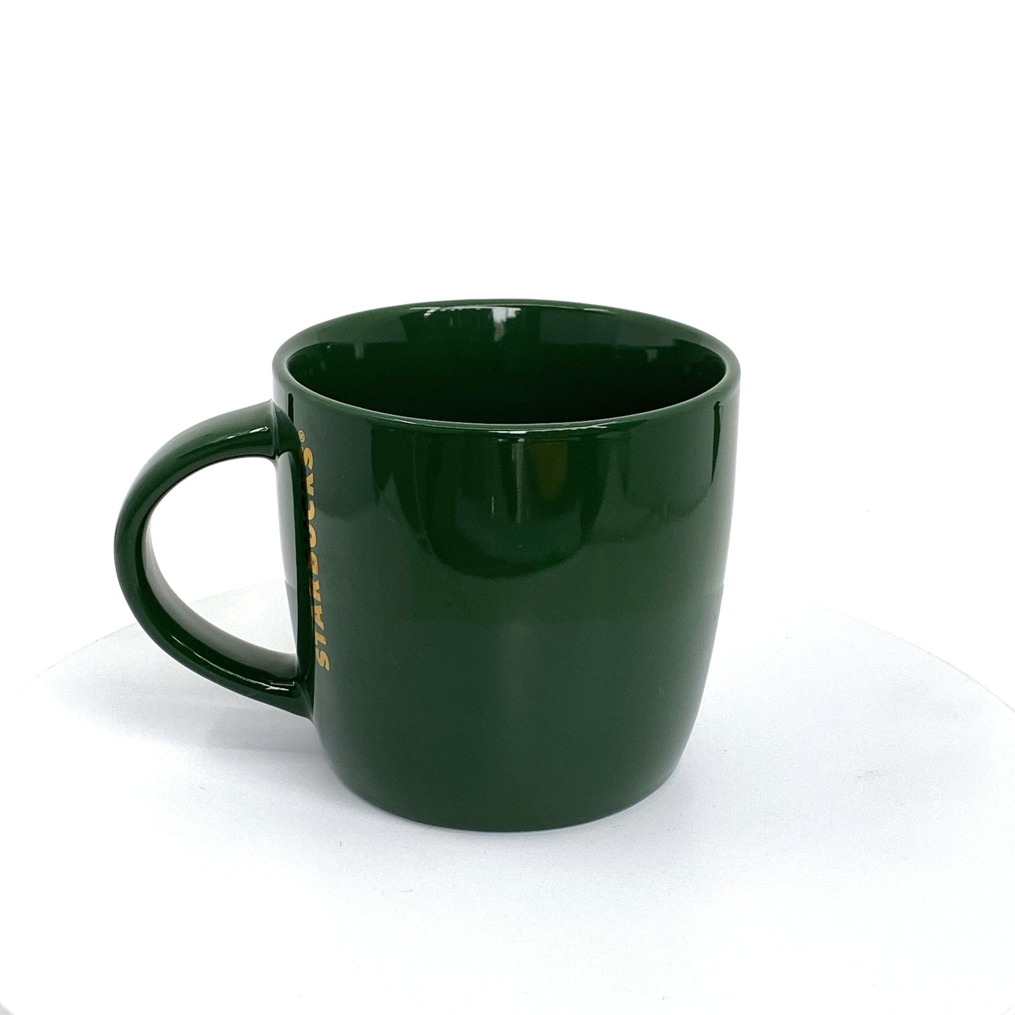 Starbucks 2017 Green/Goldtone Logo Coffee Mug 14 fl oz Pre-Owned