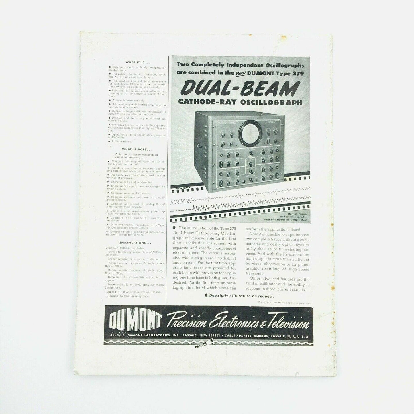 ELECTRICAL ENGINEERING Magazine December 1947 AIEE Winter General Meeting - | Buy at Parsimony Shoppes