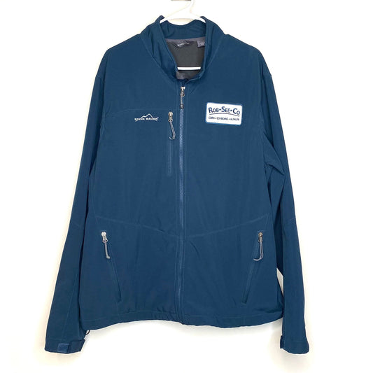 Eddie Bauer Mens Size 2XL Blue Full Zip Softshell Jacket L/s “Rob•See•Co” -  | Buy at Parsimony Shoppes