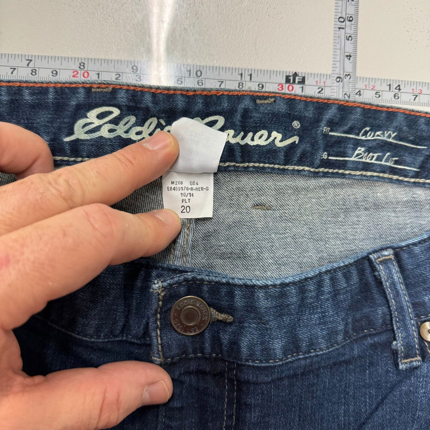 Eddie Bauer | Womens Curvy Bootcut Jeans | Color: Blue | Size: 20 | Pre-Owned - | Buy at Parsimony Shoppes
