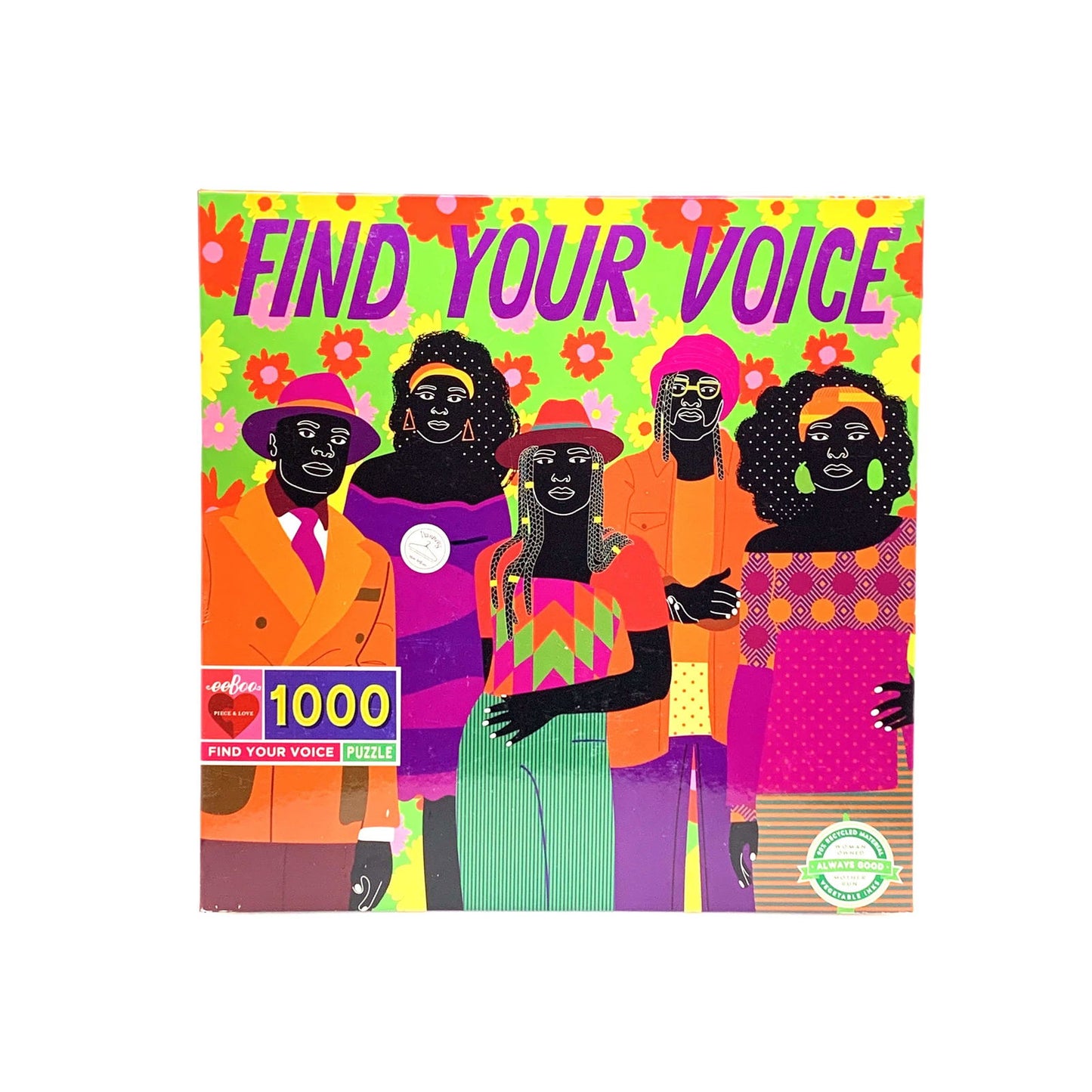 Eeboo | ‘FIND YOUR VOICE’ Jigsaw Puzzle 1000 Pc | Multi-Color | NIB - | Buy at Parsimony Shoppes