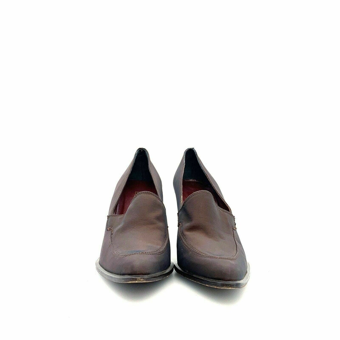 Elegant Enzo Angiolini Womens Pointed Toe Shoes Must-Have Metallic Heel Brown Size 6.5M Pre-Owned - | Buy at Parsimony Shoppes