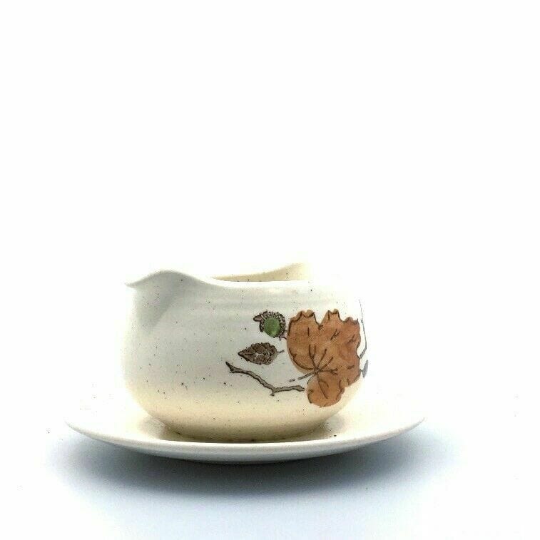 Elegant Metlox Poppytrail WOODLAND Gold Gravy Fastand Oak Leaf Pattern - | Buy at Parsimony Shoppes
