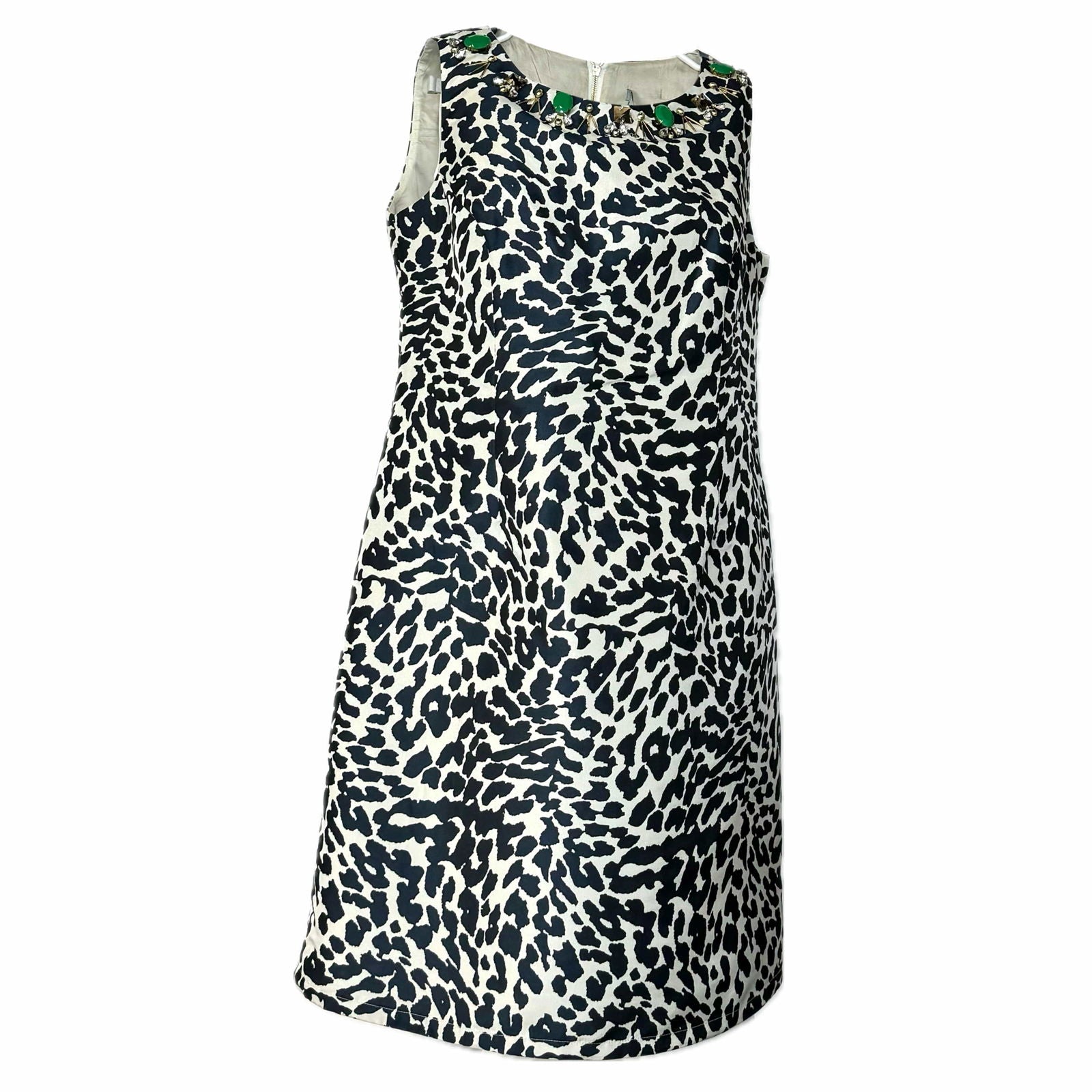Eliza J | Womens Animal Print Career Dress | Color: Blue/White | Size: Parsimony Shoppes Eliza J | Womens Animal Print Career Dress | Color: Blue/White | Size: Parsimony Shoppes
