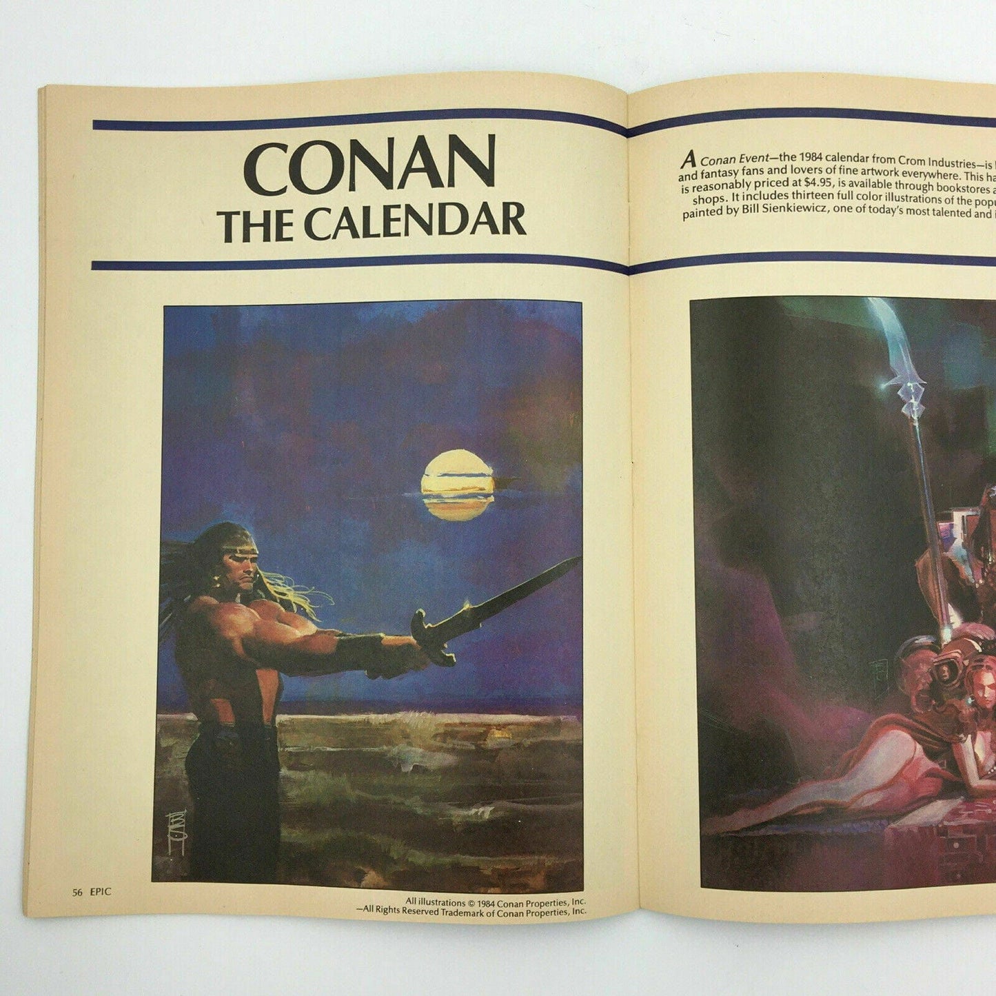 Epic The Marvel Magazine Of Fantasy & Science Fiction February 1984 - | Buy at Parsimony Shoppes