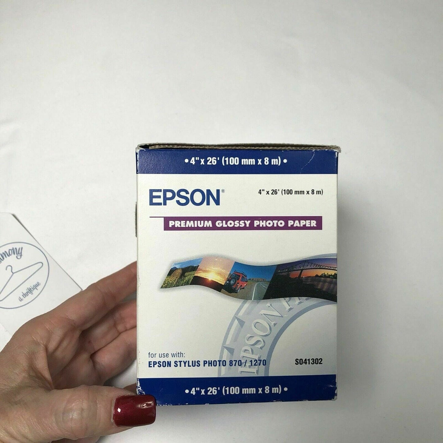 Epson Premium Glossy Photo Paper Roll 4” X 26’ - S041302 - Open Box New - | Buy at Parsimony Shoppes