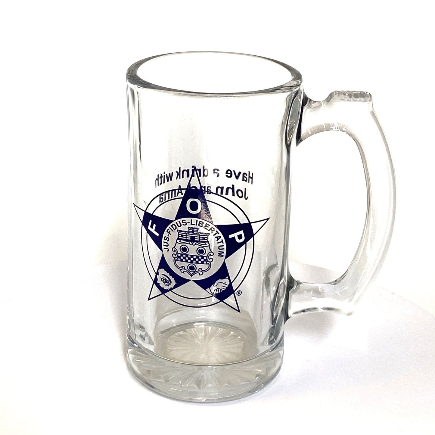 Excellent Fraternal Order of Police Clear Glass Mug - | Buy at Parsimony Shoppes