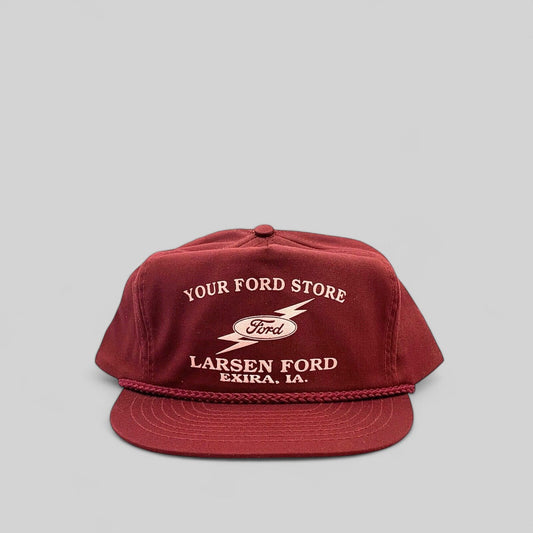 Exira, IA Larsen Ford | Nissun 5-Panel Rope Cap Color: Red | Size: OSFA -  | Buy at Parsimony Shoppes