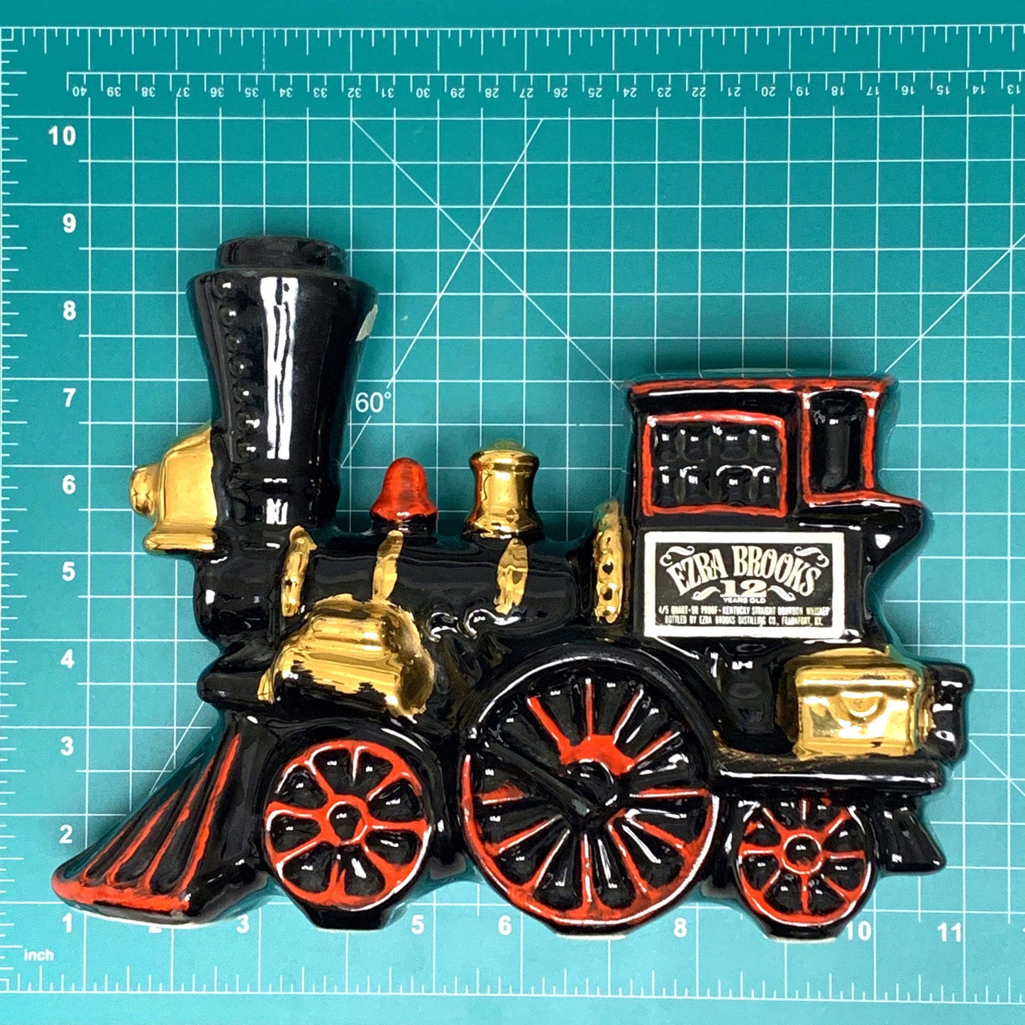 Ezra Brooks Bourbon Whiskey #12 Train Engine Decanter 4/5 Qt - | Buy at Parsimony Shoppes
