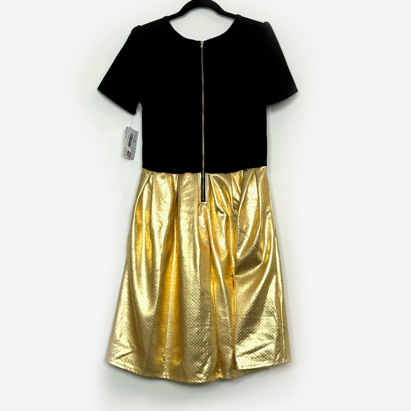 LuLaRoe ELEGANT | Amelia Coloblock Dress | Color: Black/Gold | XL (18-20) | NWT