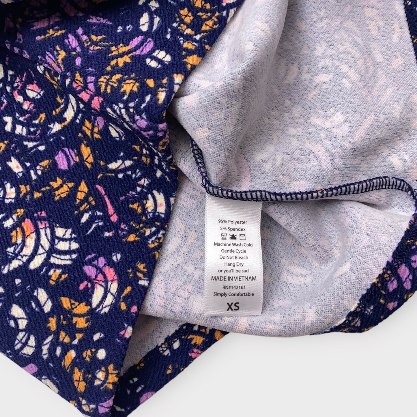LuLaRoe Cassie Pencil Skirt - Purple Abstract - Women's XS (0-2) - NWT