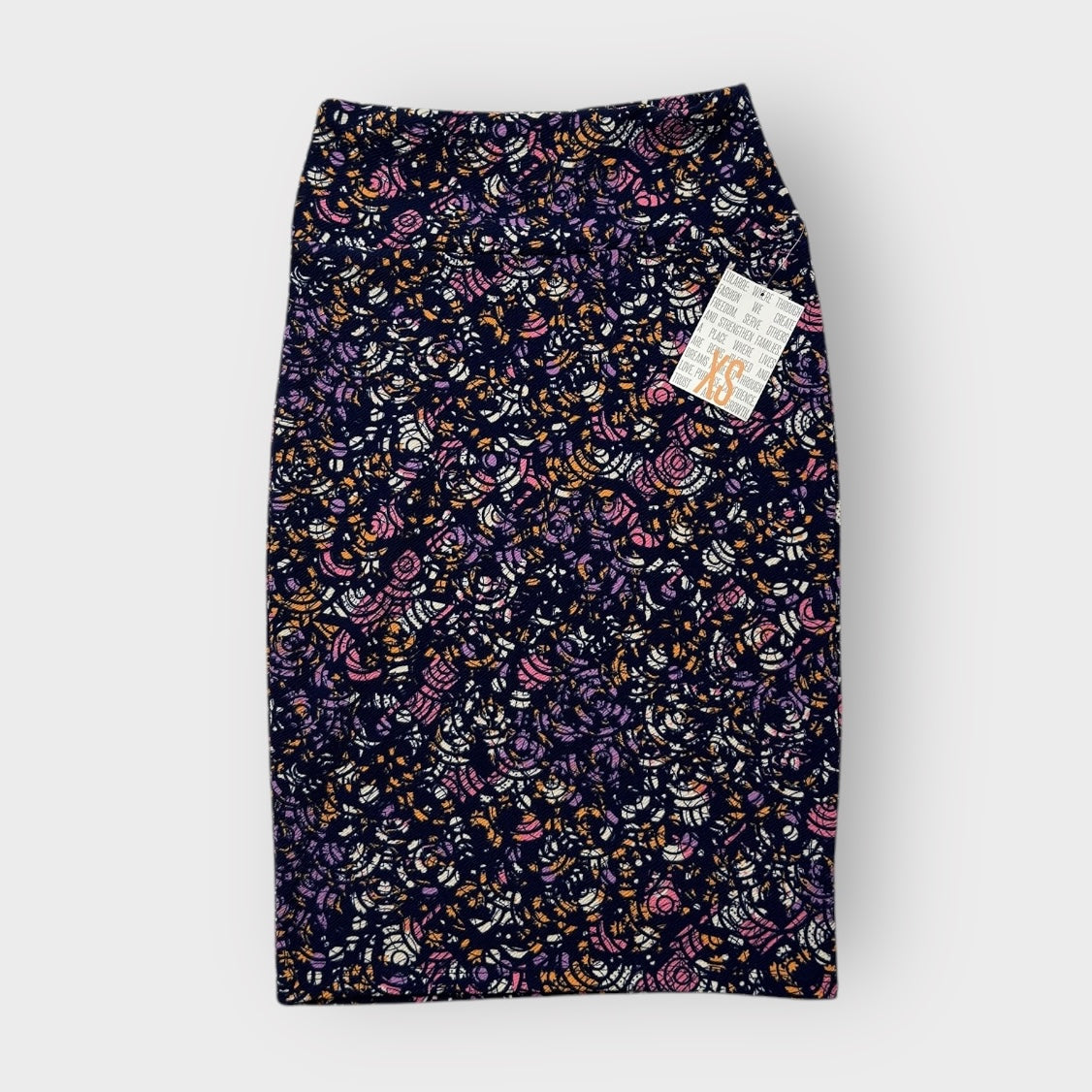 LuLaRoe Cassie Pencil Skirt - Purple Abstract - Women's XS (0-2) - NWT