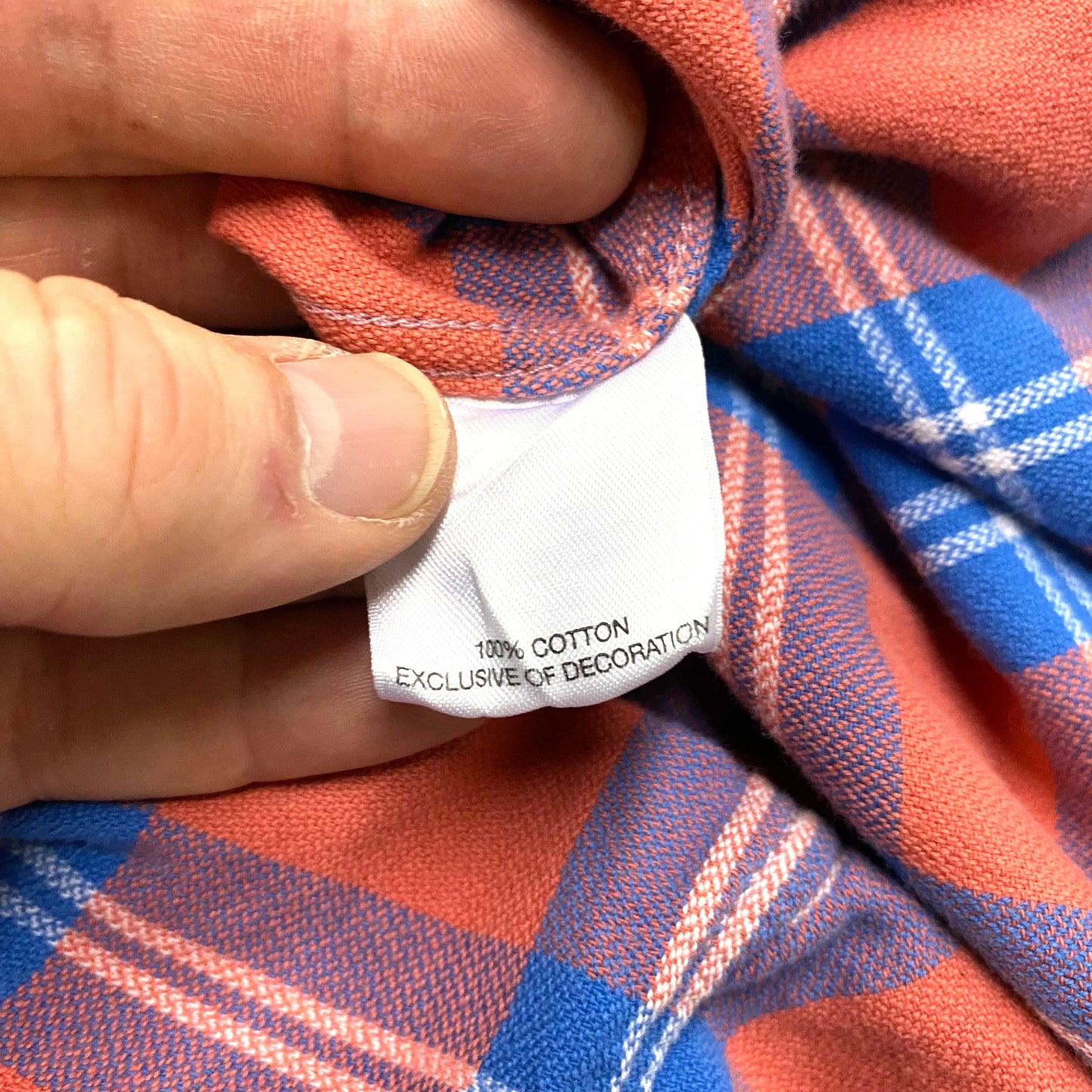 Relaxed Cremieux Classics Mens Size XL Red/Orange/Blue Plaid Flannel Shirt Button Up Heavy L/s Pre-Owned