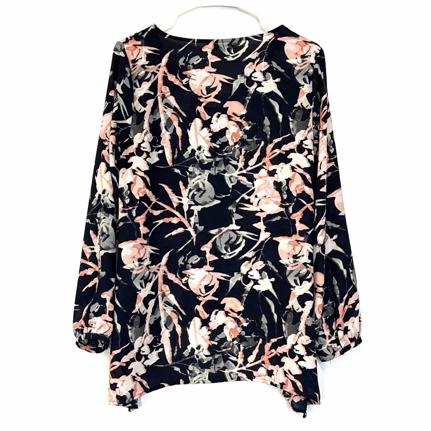 Juicy Couture Womens Dress Size M Pink/Blue Floral/Bling Blouse Pre-Owned