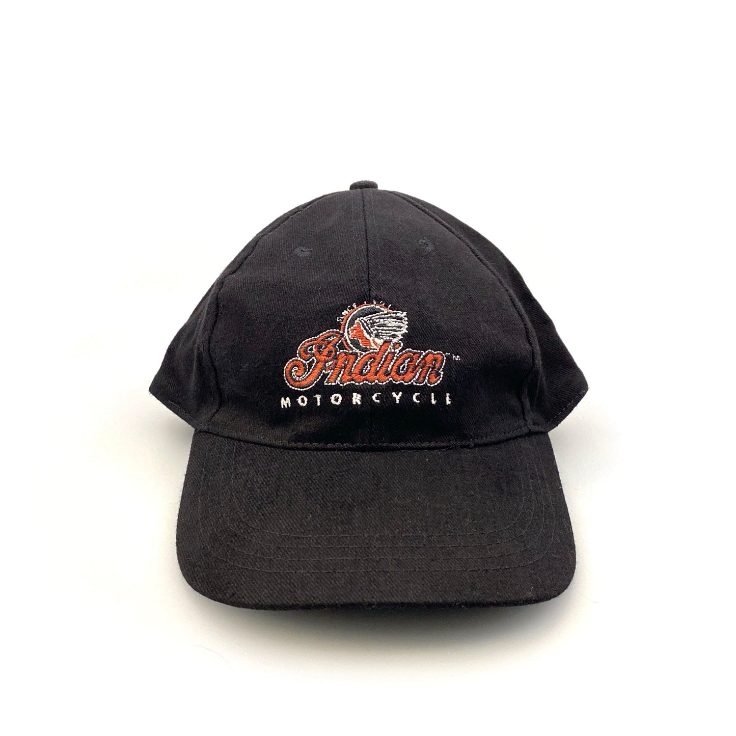 Indian Motorcycles Mens Black Adjustable Dad Baseball Hat Logo Cap