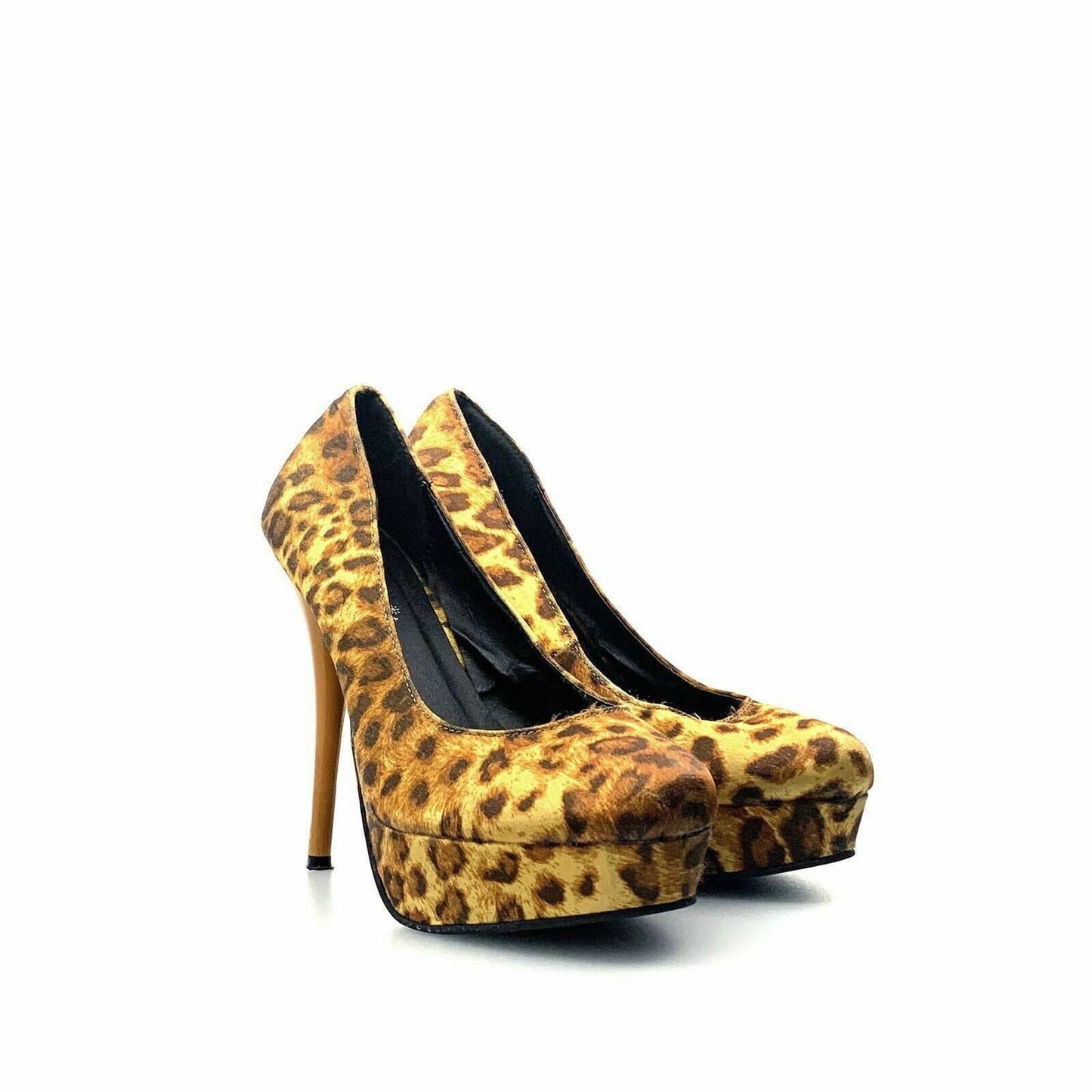 Fahrenheit Womens Size 7.5 Brown Leopard Heels Platform Stiletto Shoes - | Buy at Parsimony Shoppes