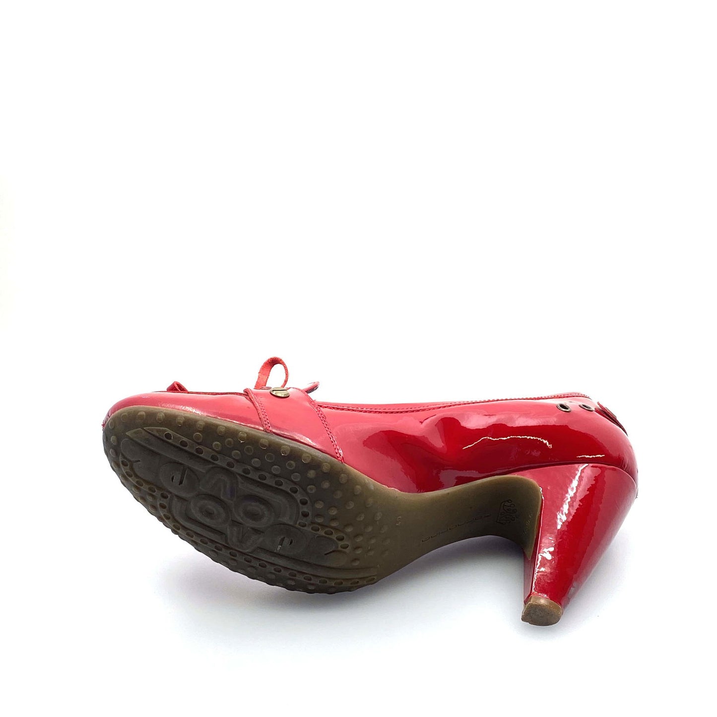 Fergalicious Womens Size 10 Red Patent Leather Heels Pumps Bow Tassle - | Buy at Parsimony Shoppes