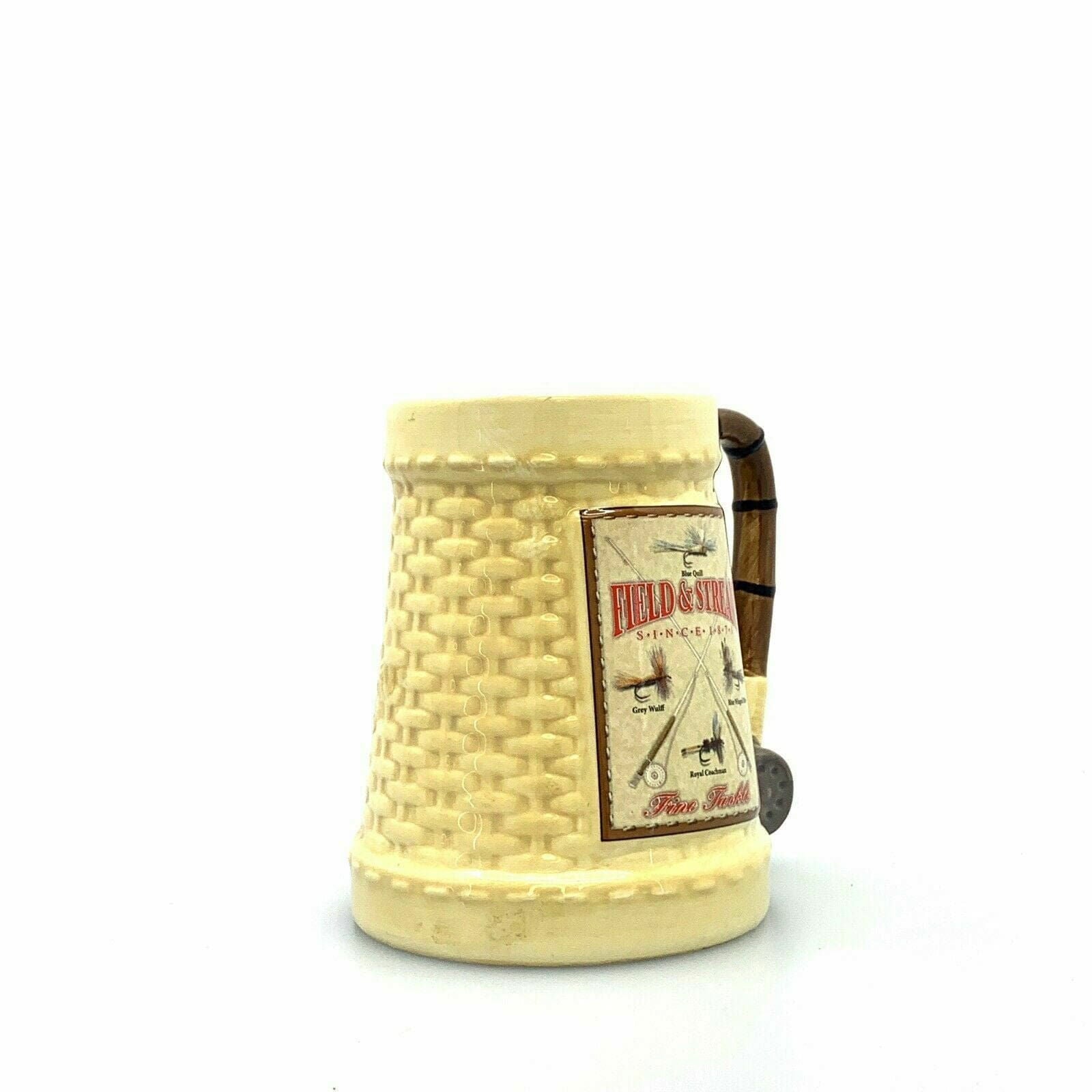 Field & Stream Fly Fishing Rod & Yellow Woven Tackle Box Drink Stein Tankard -  | Buy at Parsimony Shoppes