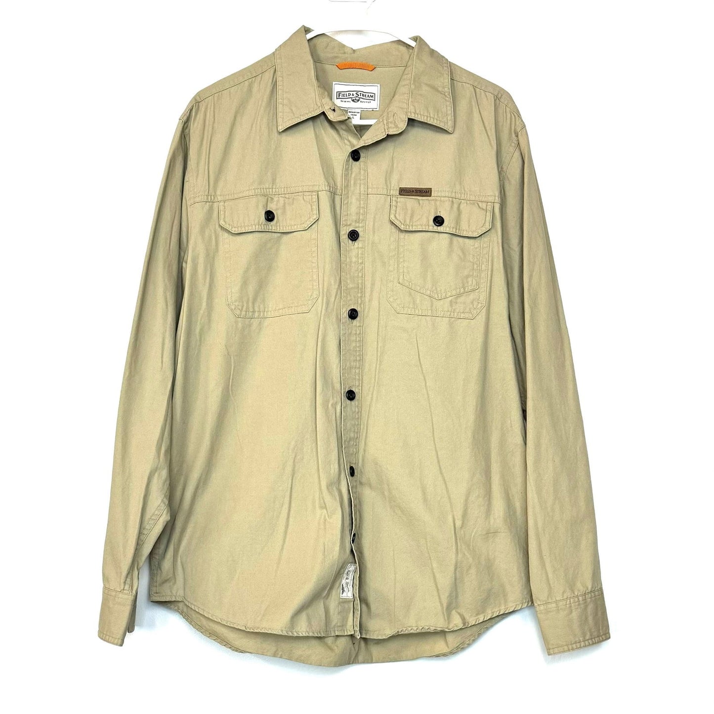 Field & Stream | Mens Shirt Button Up Long Sleeve | Color: Beige | Size: L | GUC - | Buy at Parsimony Shoppes