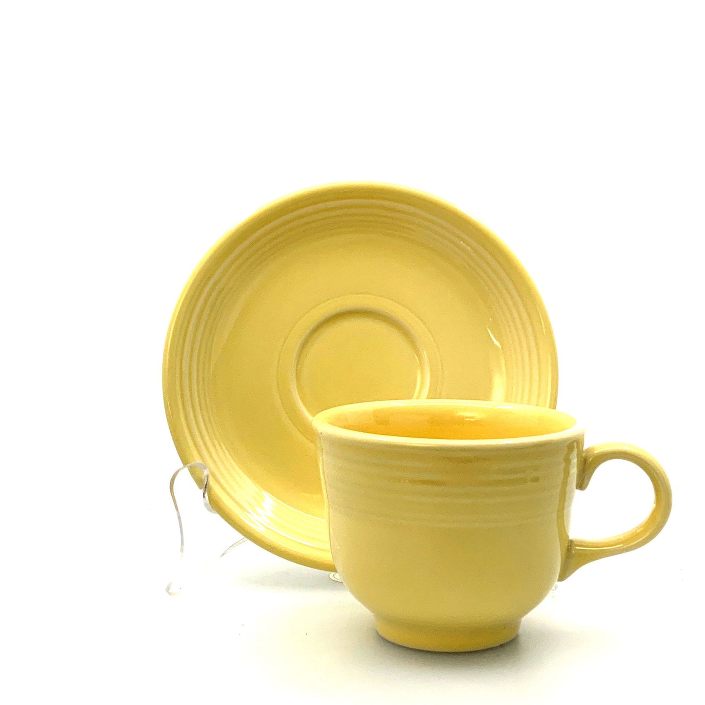 Fiesta Banana Yellow Replacement Tea Coffee Cup and Saucer Set 7.75 Fl Oz Homer Laughlin Co USA. - | Buy at Parsimony Shoppes