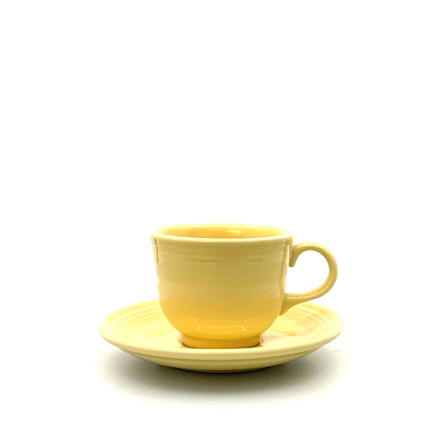 Fiesta Banana Yellow Replacement Tea Coffee Cup and Saucer Set 7.75 Fl Oz Homer Laughlin Co USA. - | Buy at Parsimony Shoppes