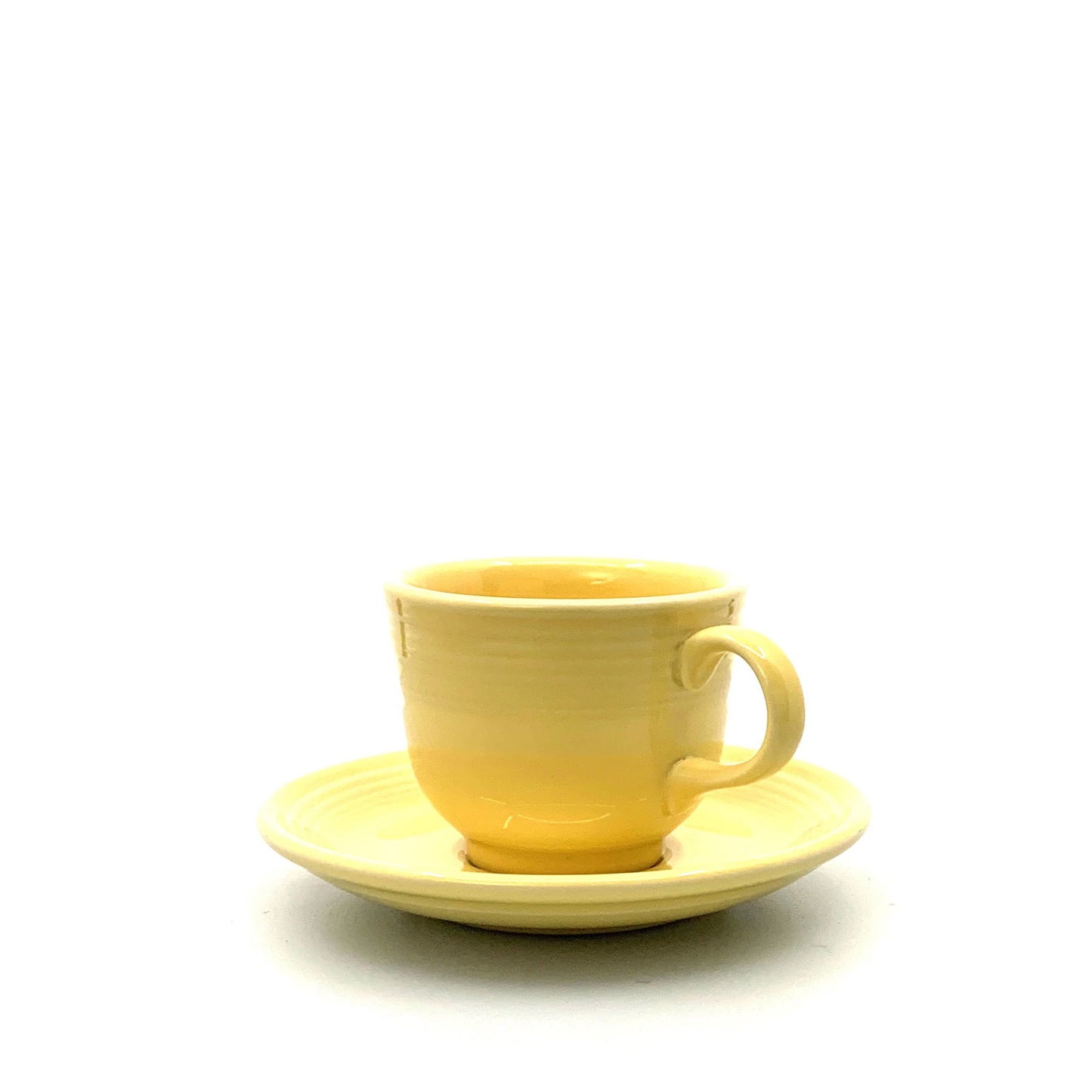 Fiesta Banana Yellow Replacement Tea Coffee Cup and Saucer Set 7.75 Fl Oz Homer Laughlin Co USA. - | Buy at Parsimony Shoppes
