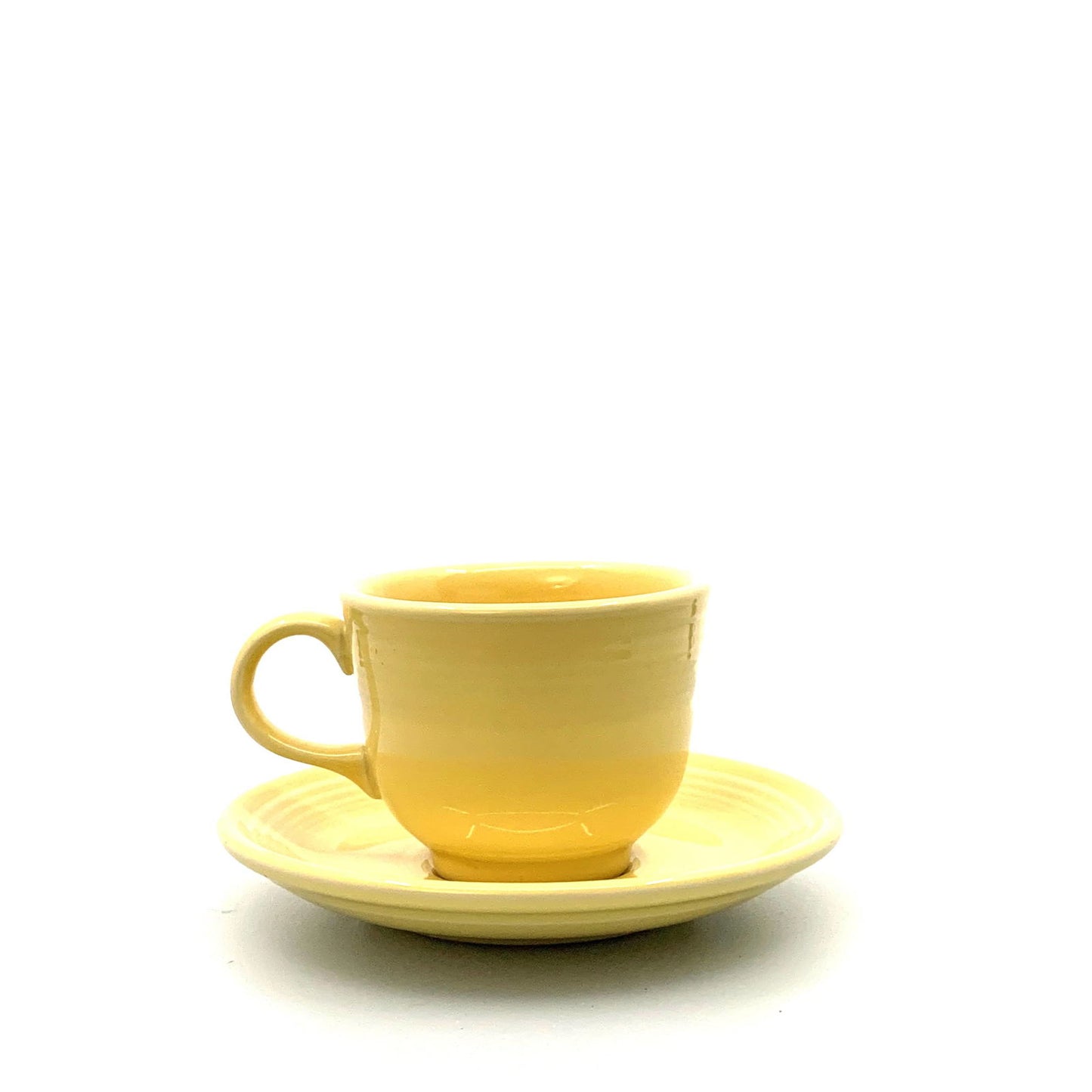 Fiesta Banana Yellow Replacement Tea Coffee Cup and Saucer Set 7.75 Fl Oz Homer Laughlin Co USA. - | Buy at Parsimony Shoppes