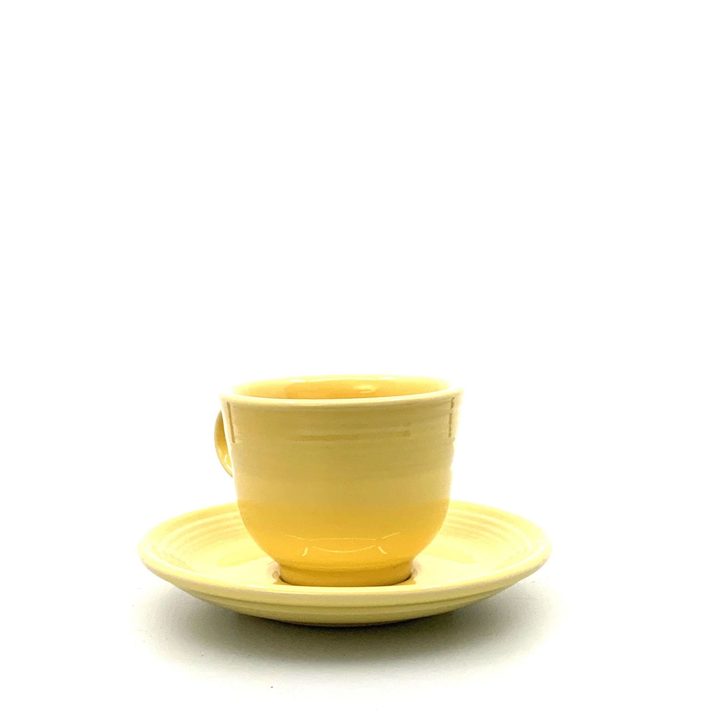 Fiesta Banana Yellow Replacement Tea Coffee Cup and Saucer Set 7.75 Fl Oz Homer Laughlin Co USA. - | Buy at Parsimony Shoppes