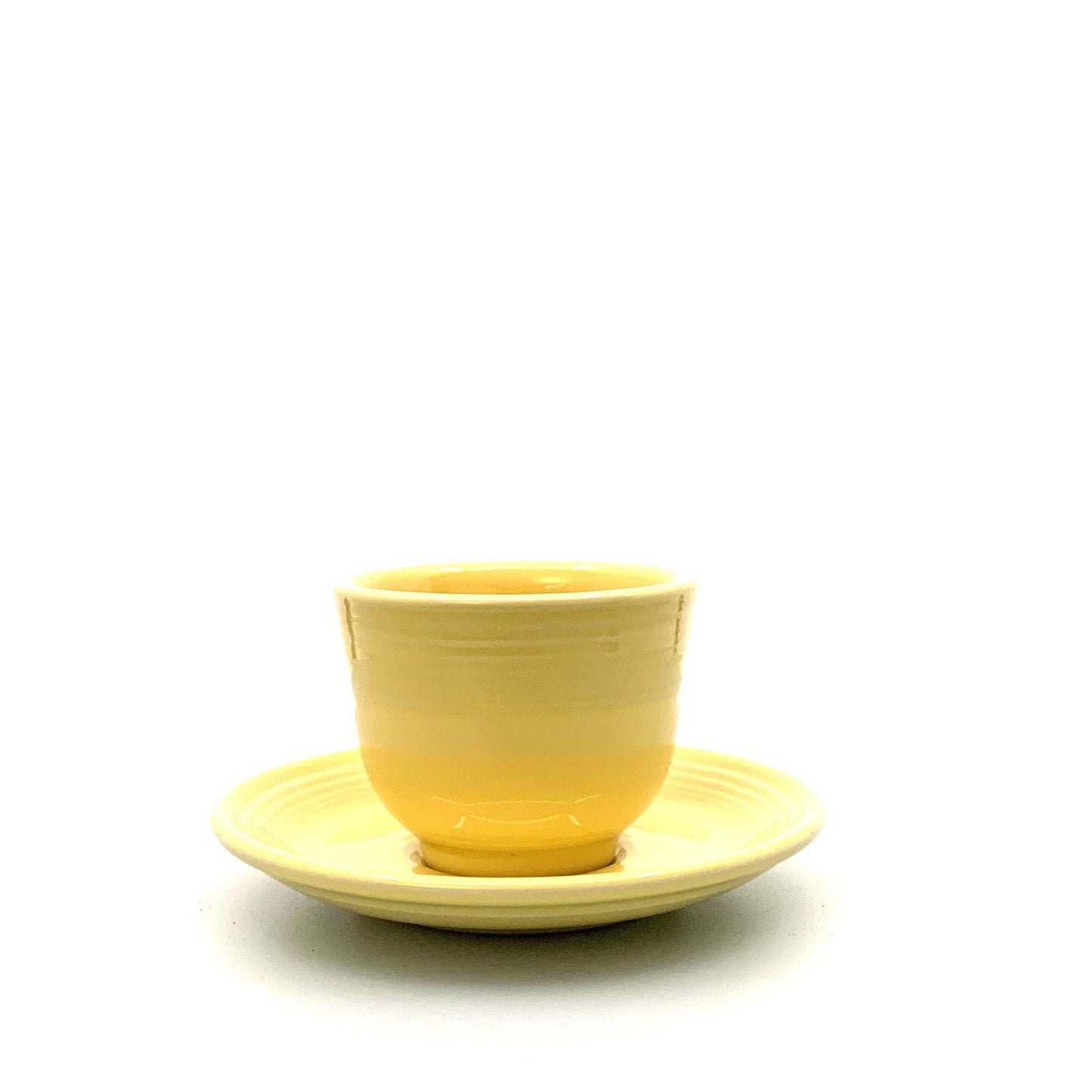 Fiesta Banana Yellow Replacement Tea Coffee Cup and Saucer Set 7.75 Fl Oz Homer Laughlin Co USA. - | Buy at Parsimony Shoppes
